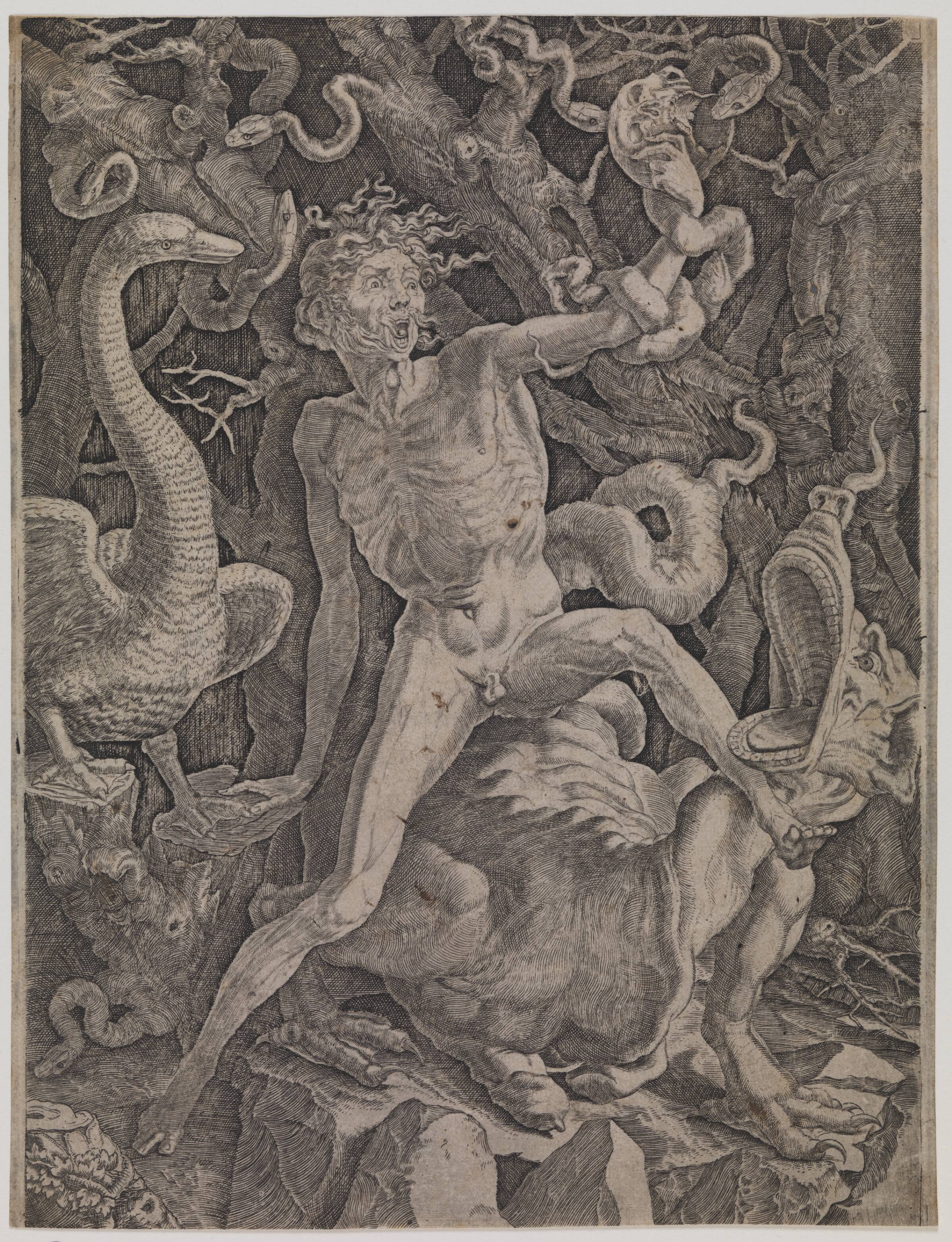 Allegori på vreden, Giovanni Jacopo Caraglio, 1520-1539
