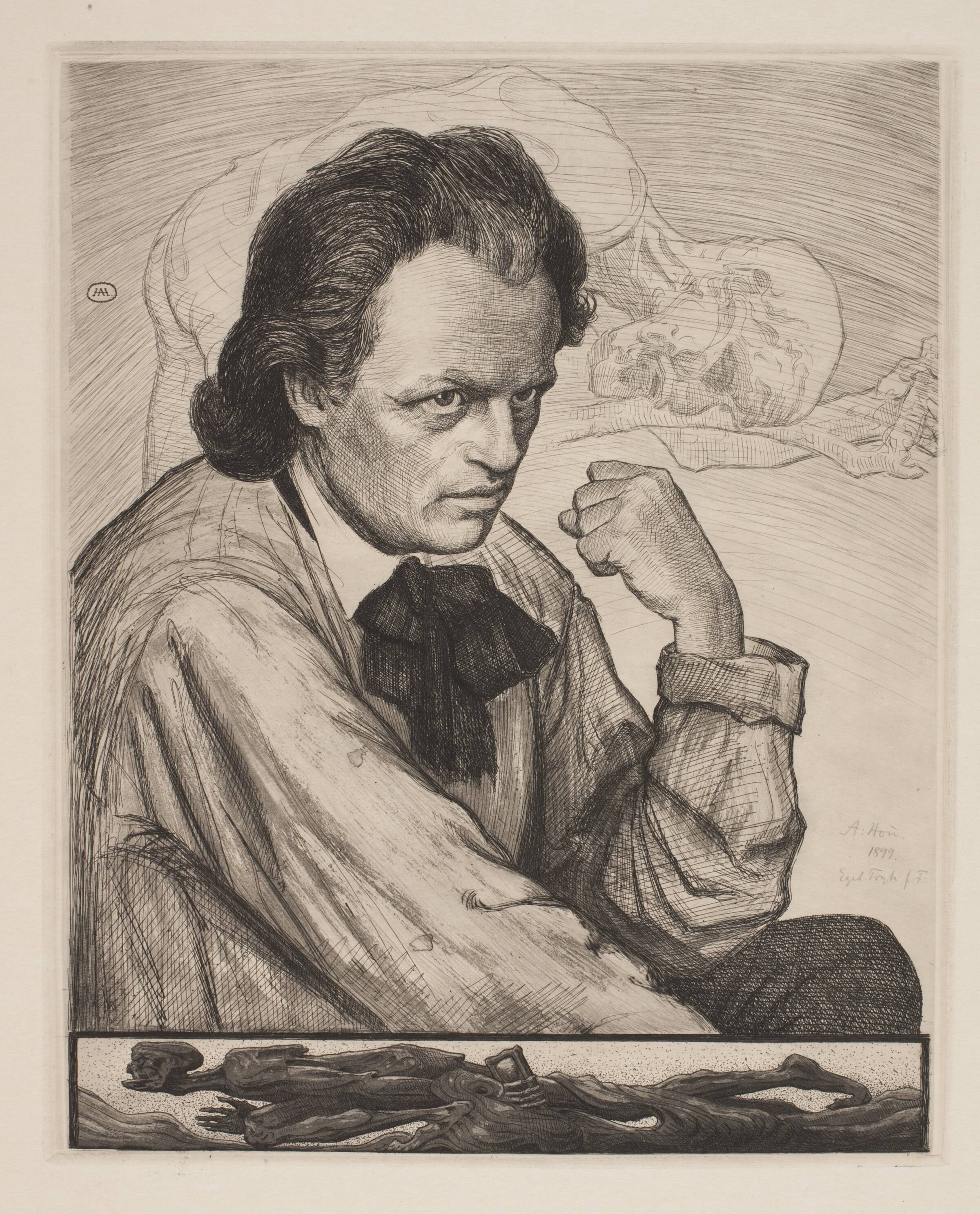 Billedhuggeren Niels Hansen Jacobsen, Axel Hou, 1899