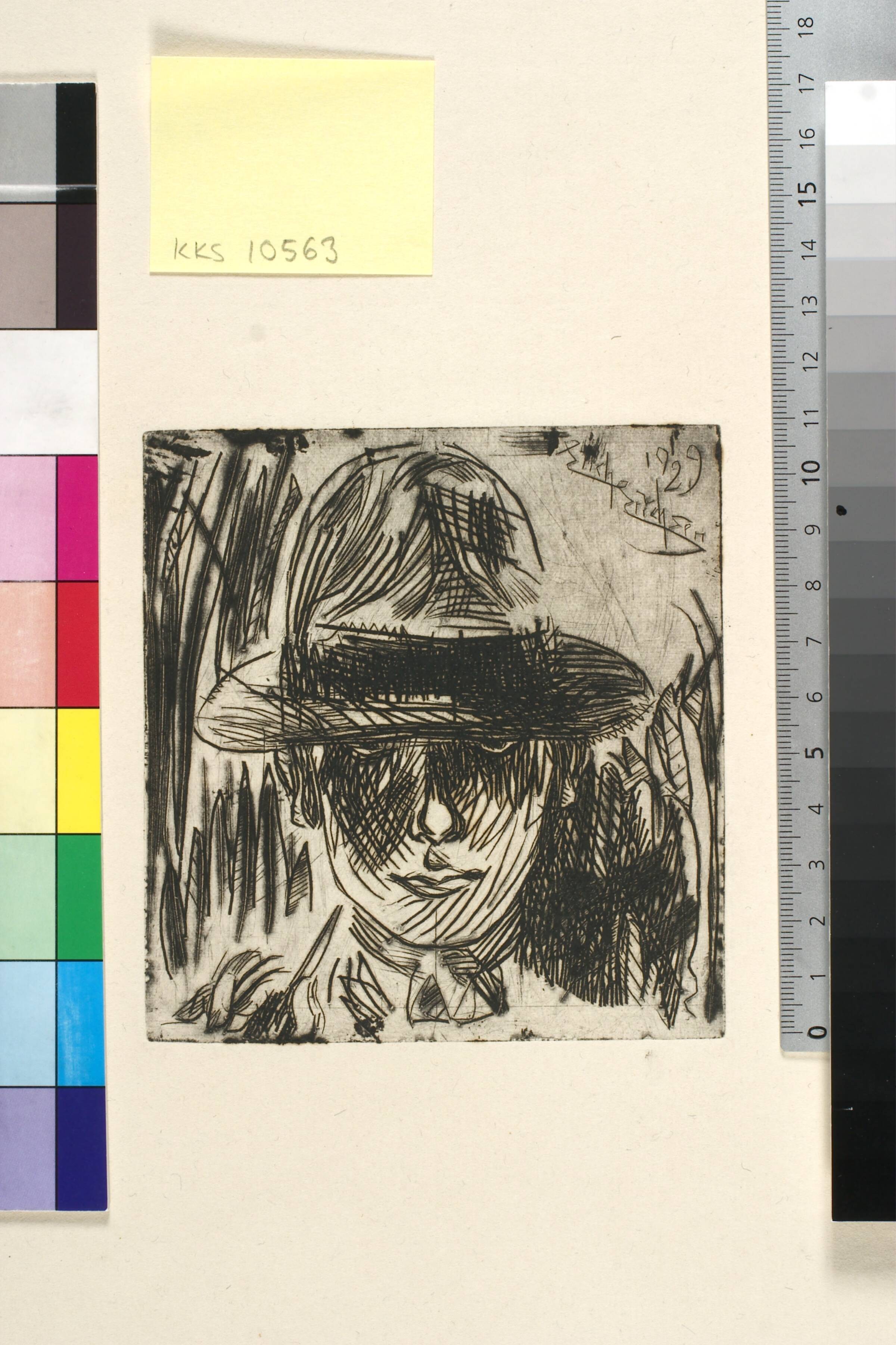 Selvportræt, Erich Erichsøe, 1929