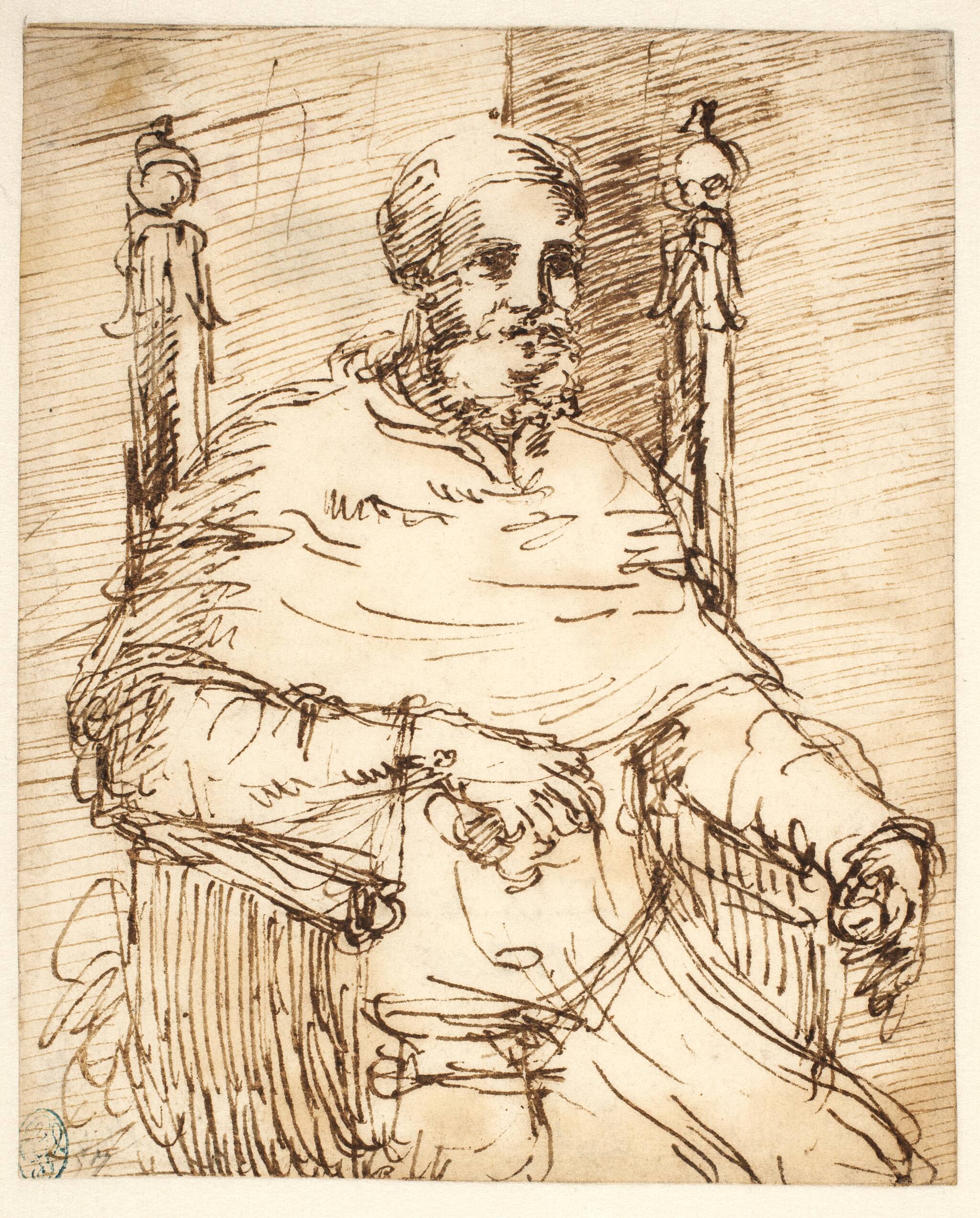 Portræt af pave Julius II. Efter Raphael
