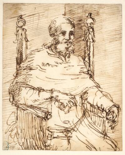 Portræt af pave Julius II. Efter Raphael