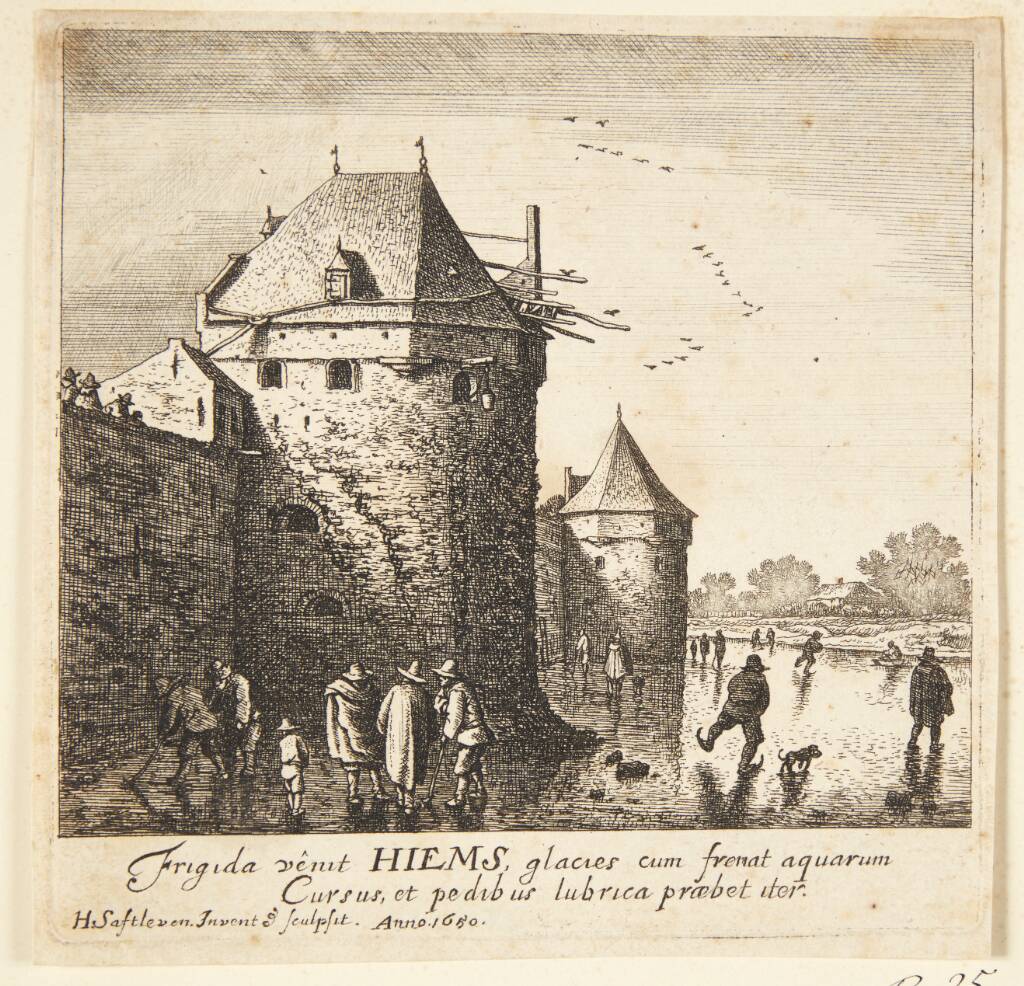 Vinter, Herman Saftleven, 1650