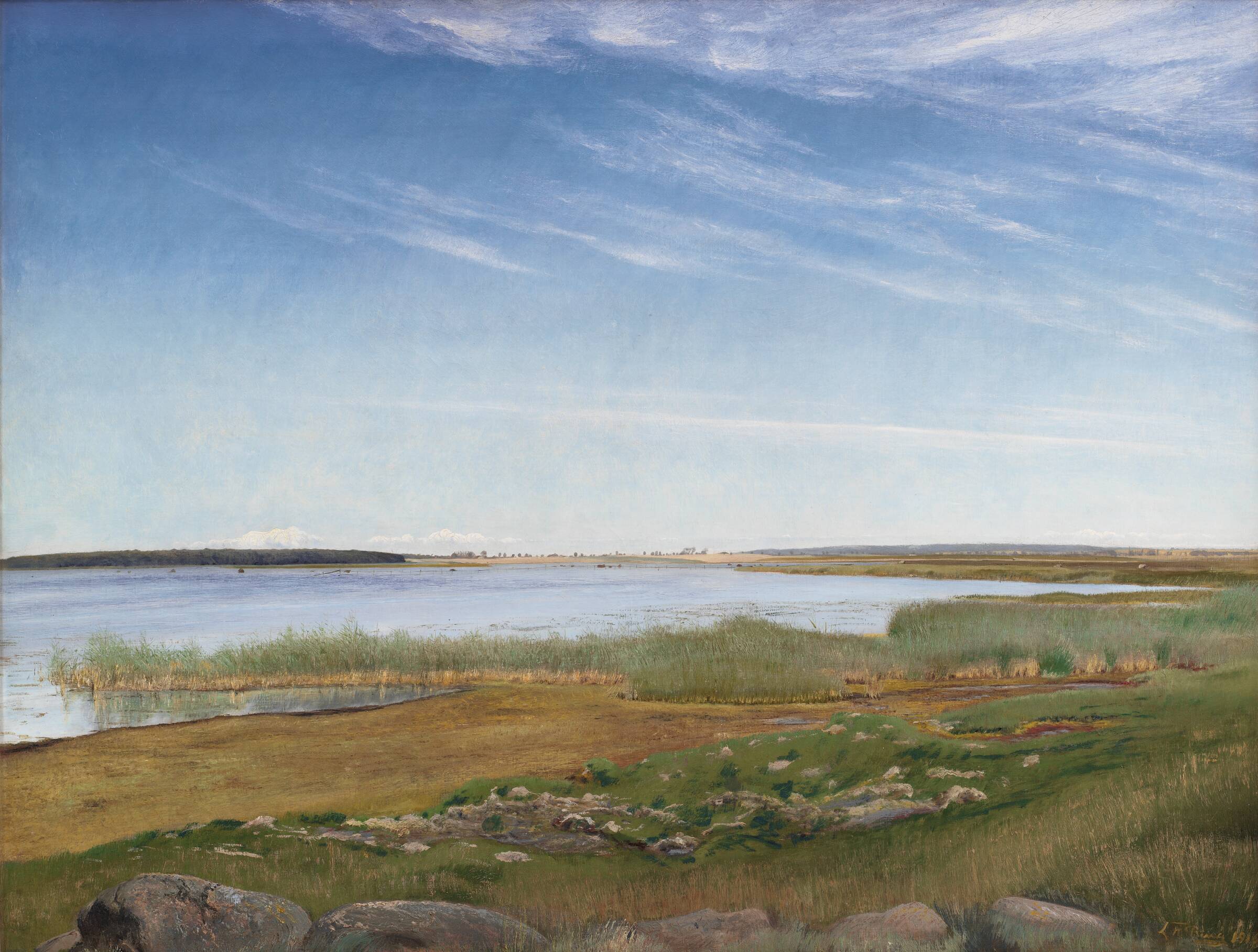 Fjorden ved Karrebæksminde, L.A. Ring, 1910