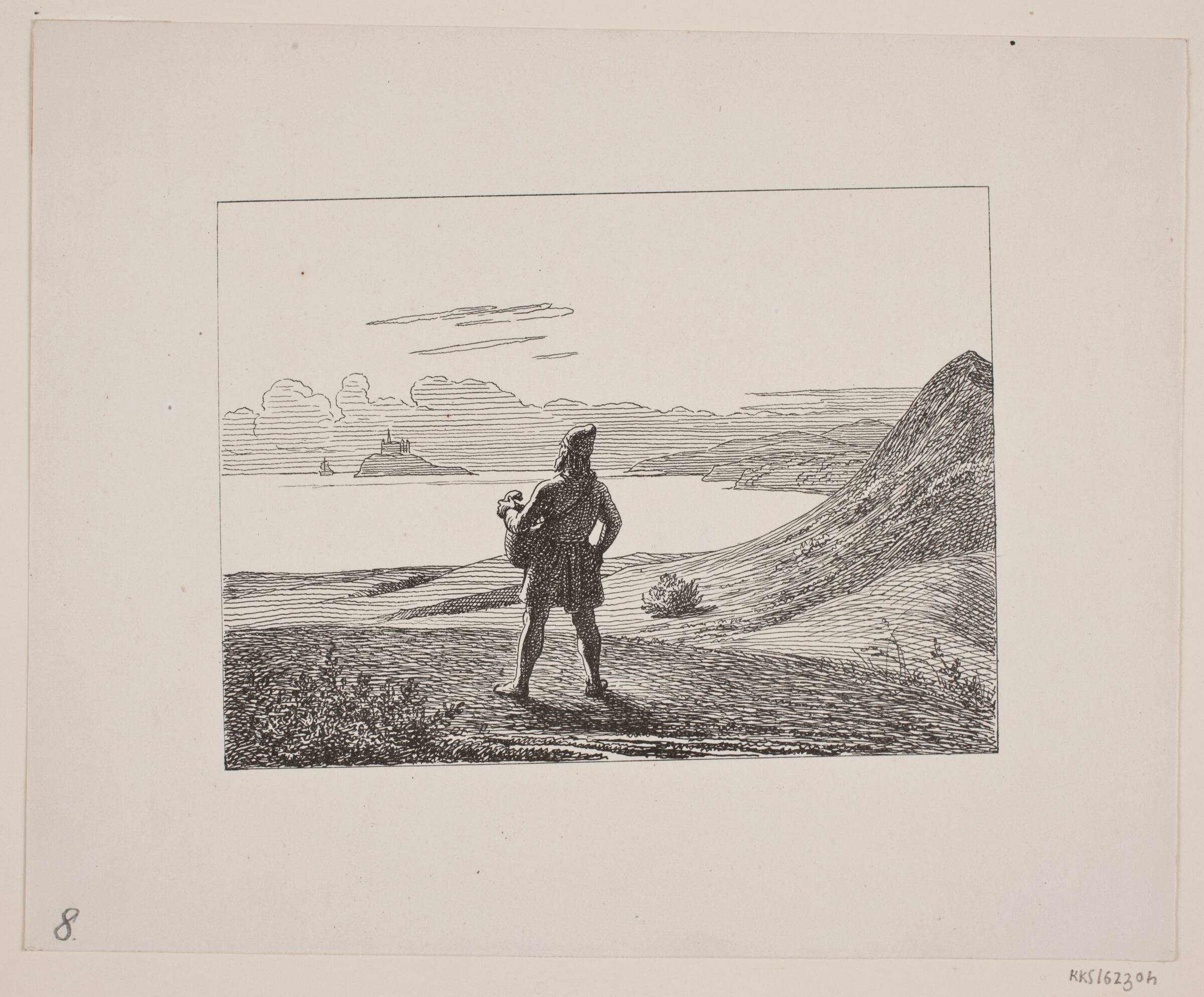 Illustration til Svend Grundtvig, "Marsk Stig: Dansk Folkevise Fra 13de Aarhundrede", 1861, Constantin Hansen, 1861
