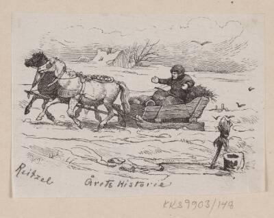 Illustration til "Årets Historie" i H.C. Andersen, "Eventyr og Historier", Bind 2