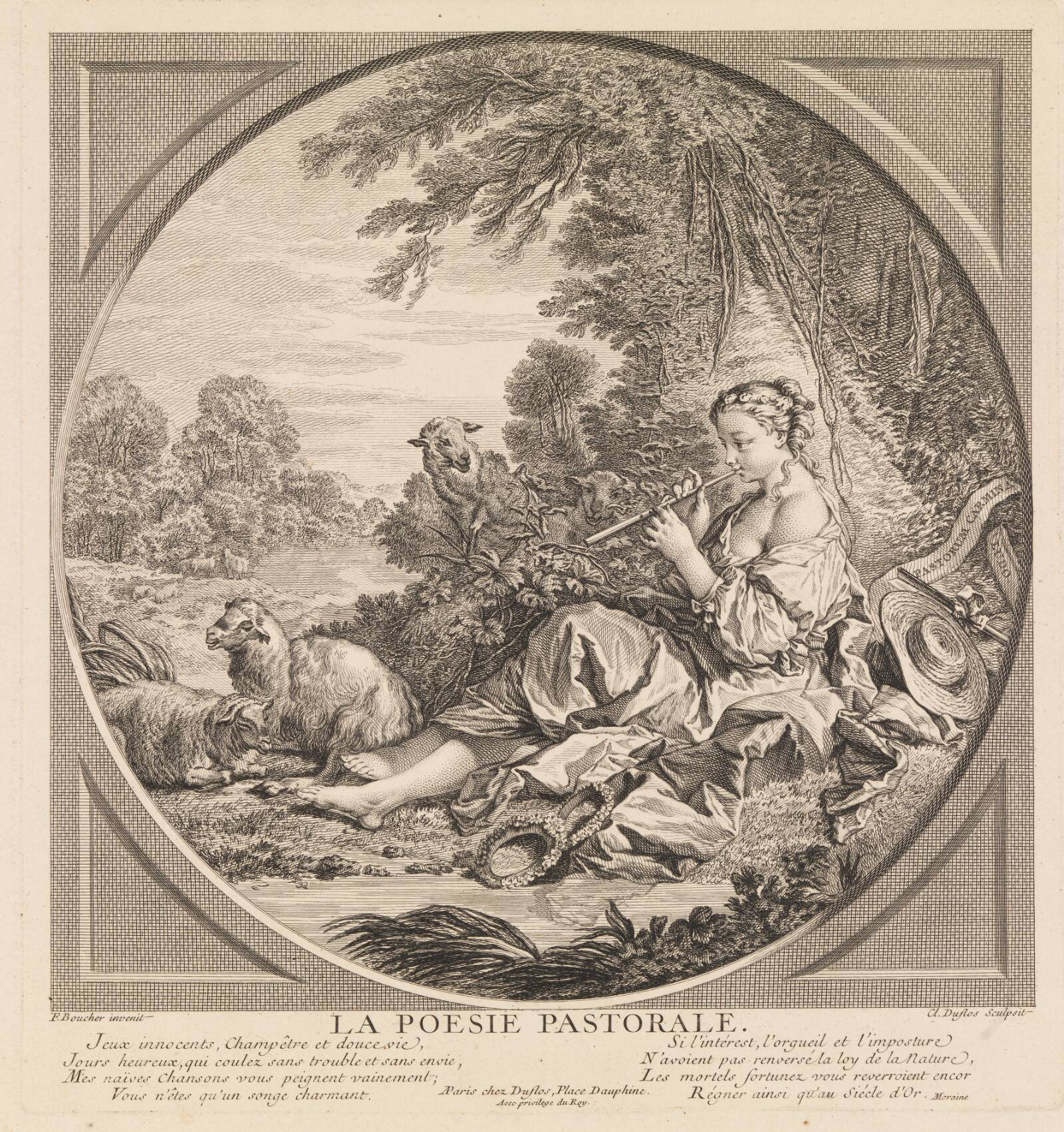 Den pastorale poesi, Claude-Augustin Duflos, 1750-1759