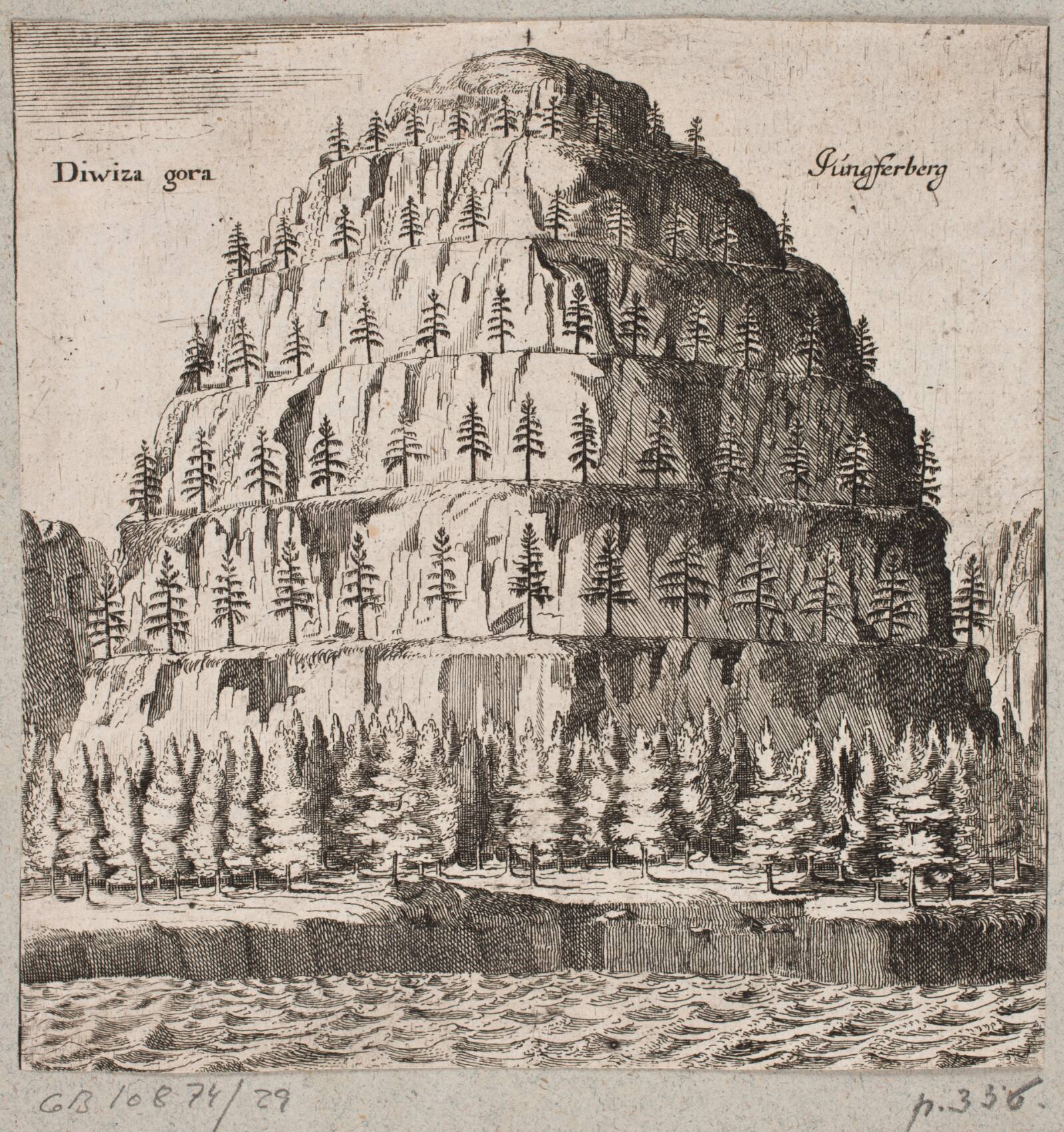 "Diza gora. Jungferberg", Ubekendt, 1656