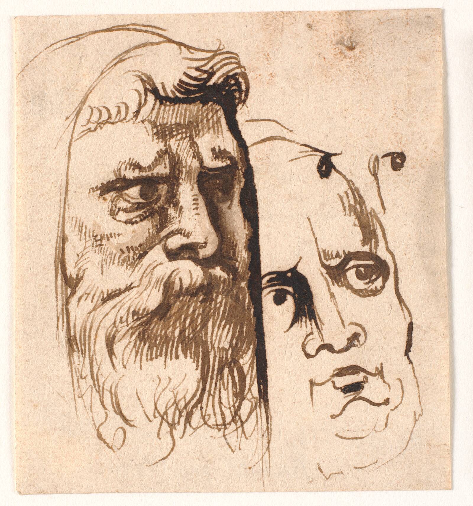 To mandshoveder, Anthony van Dyck, 1600-1699