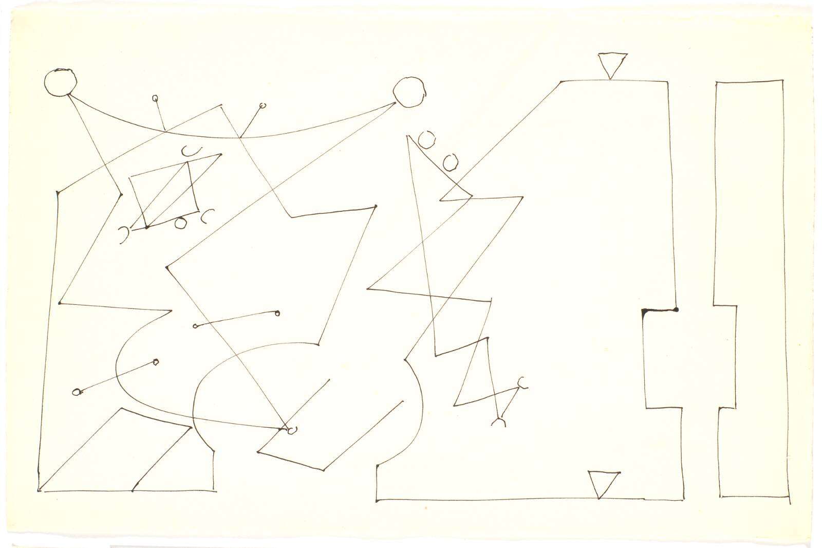 Geometriserende abstraktion, Richard Mortensen, 1944-1946