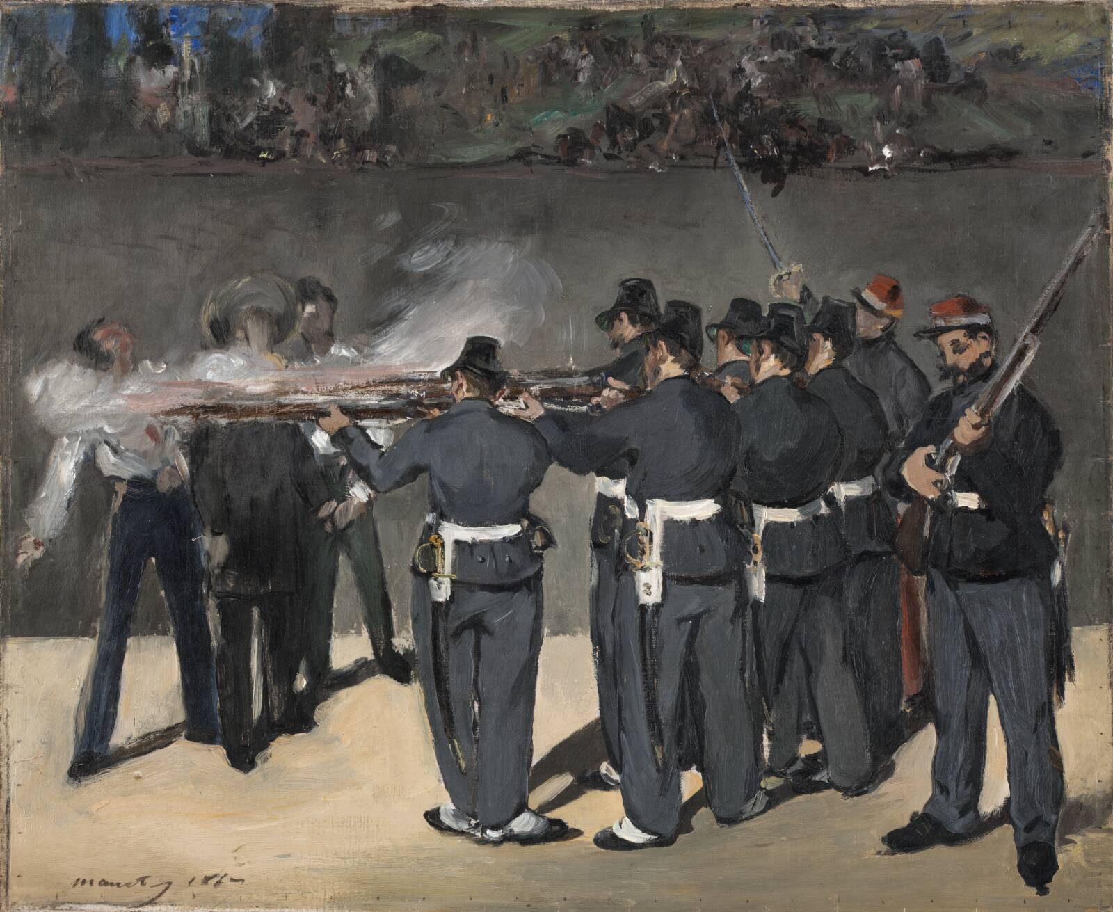Kejser Maximilians henrettelse, Édouard Manet, 1867
