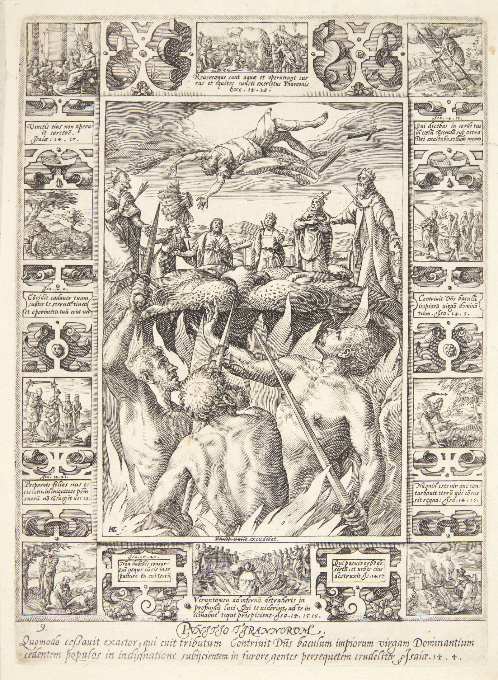 Straffen for tyranni, Hendrick Goltzius, 1578
