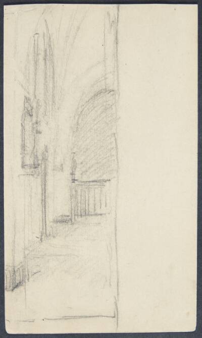 Interiør fra kirken Heiligengast, Lübeck, 1887