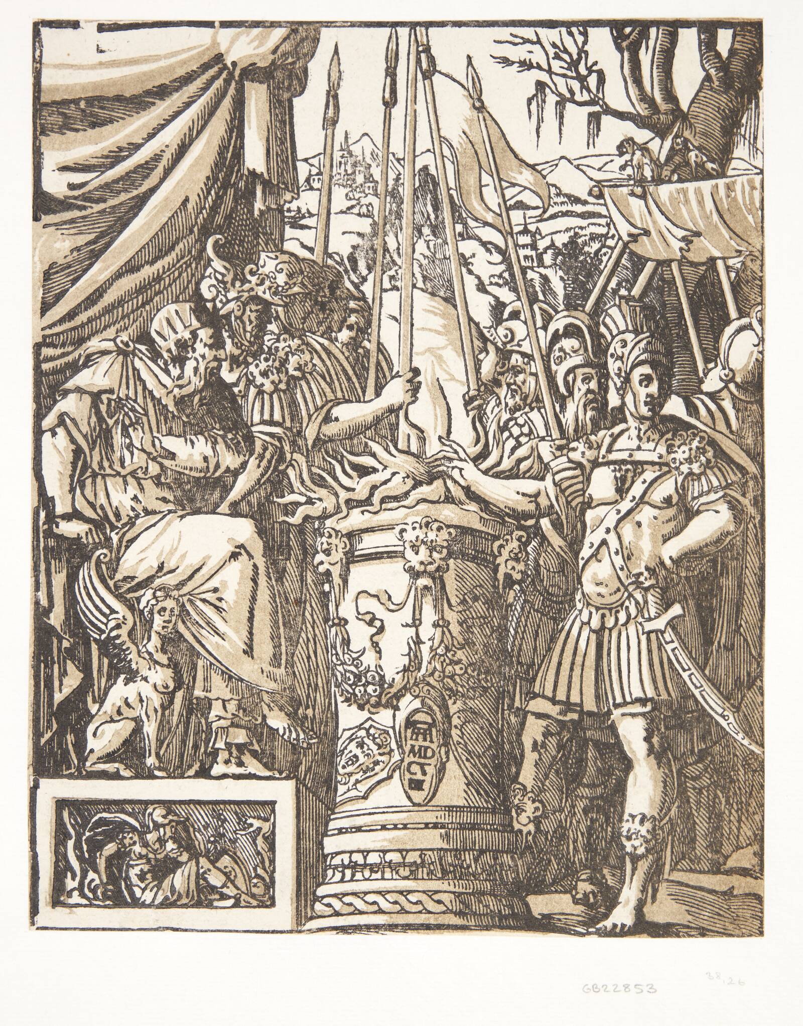 Mucius Scaevola, Andrea Andreani, 1608