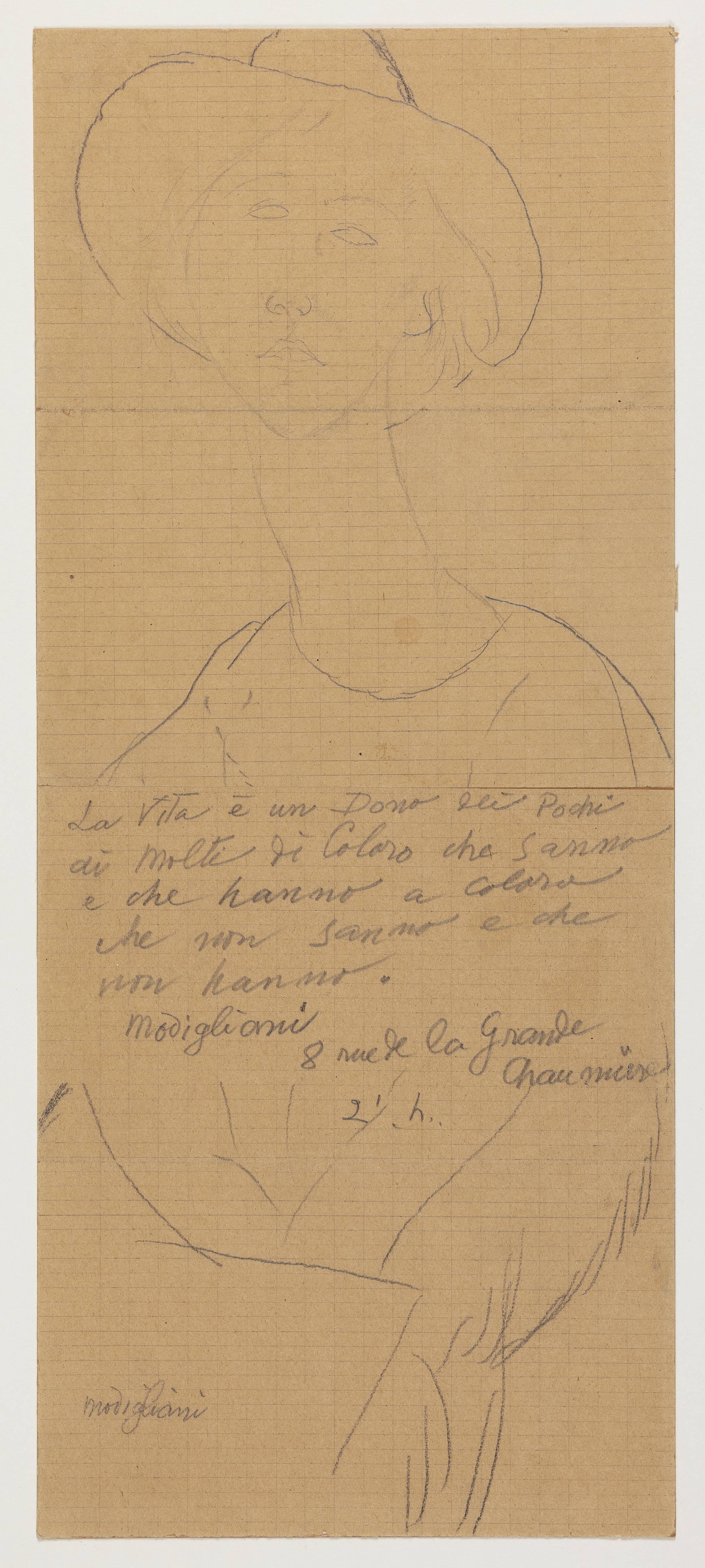 Portræt af friherreinde Thora Hamilton, født Klinckowström, tidligere gift med maleren Nils Dardel, Amedeo Modigliani, 1819-1919