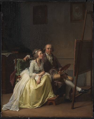 Kunstneren og hans hustru Rosine, f. Dørschel