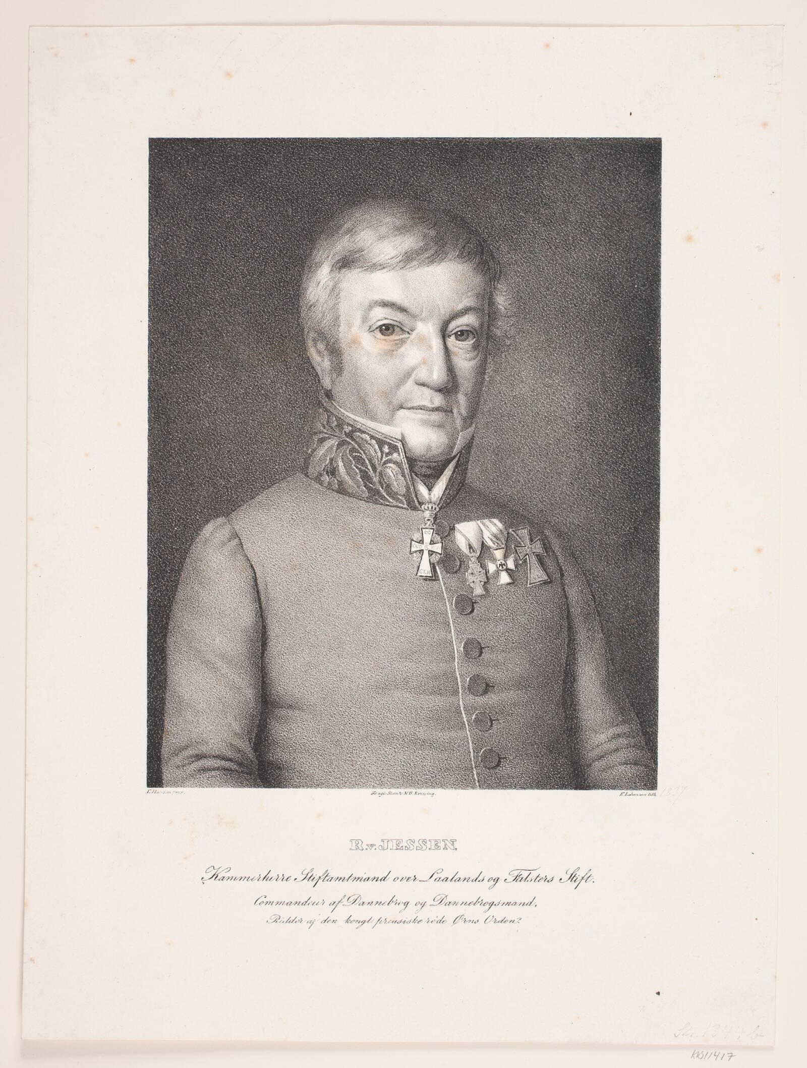 M. R. Jessen, Edvard Lehmann, 1837