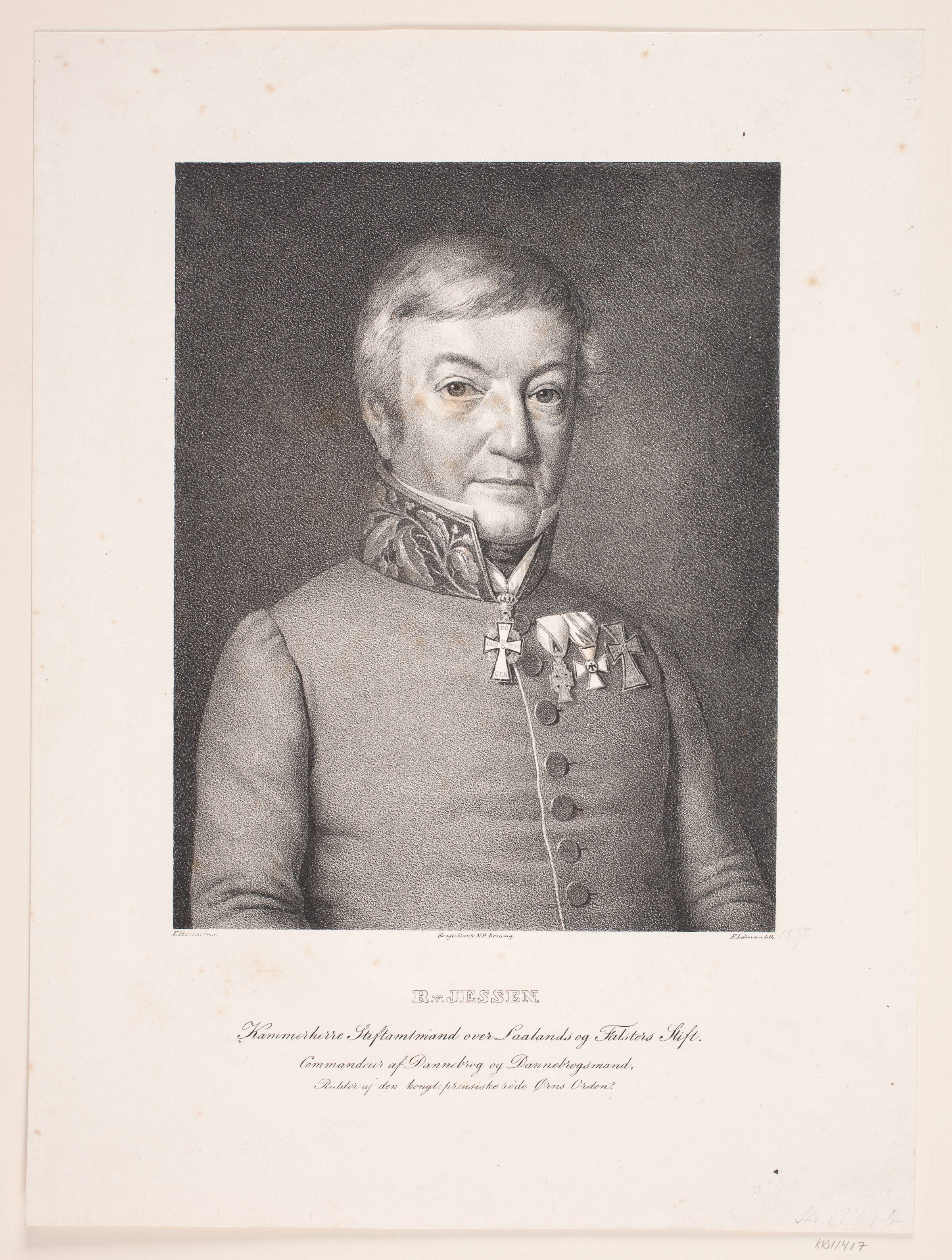 M. R. Jessen, Edvard Lehmann, 1837