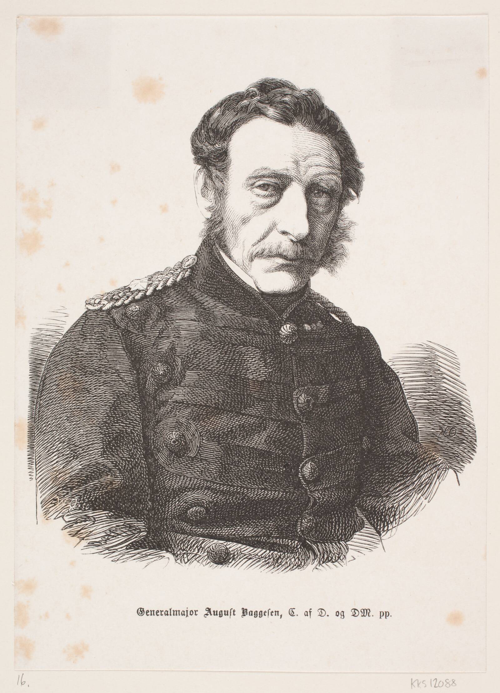 Generalmajor August Baggesen, Franz Wilhelm Obermann, 1830-1896