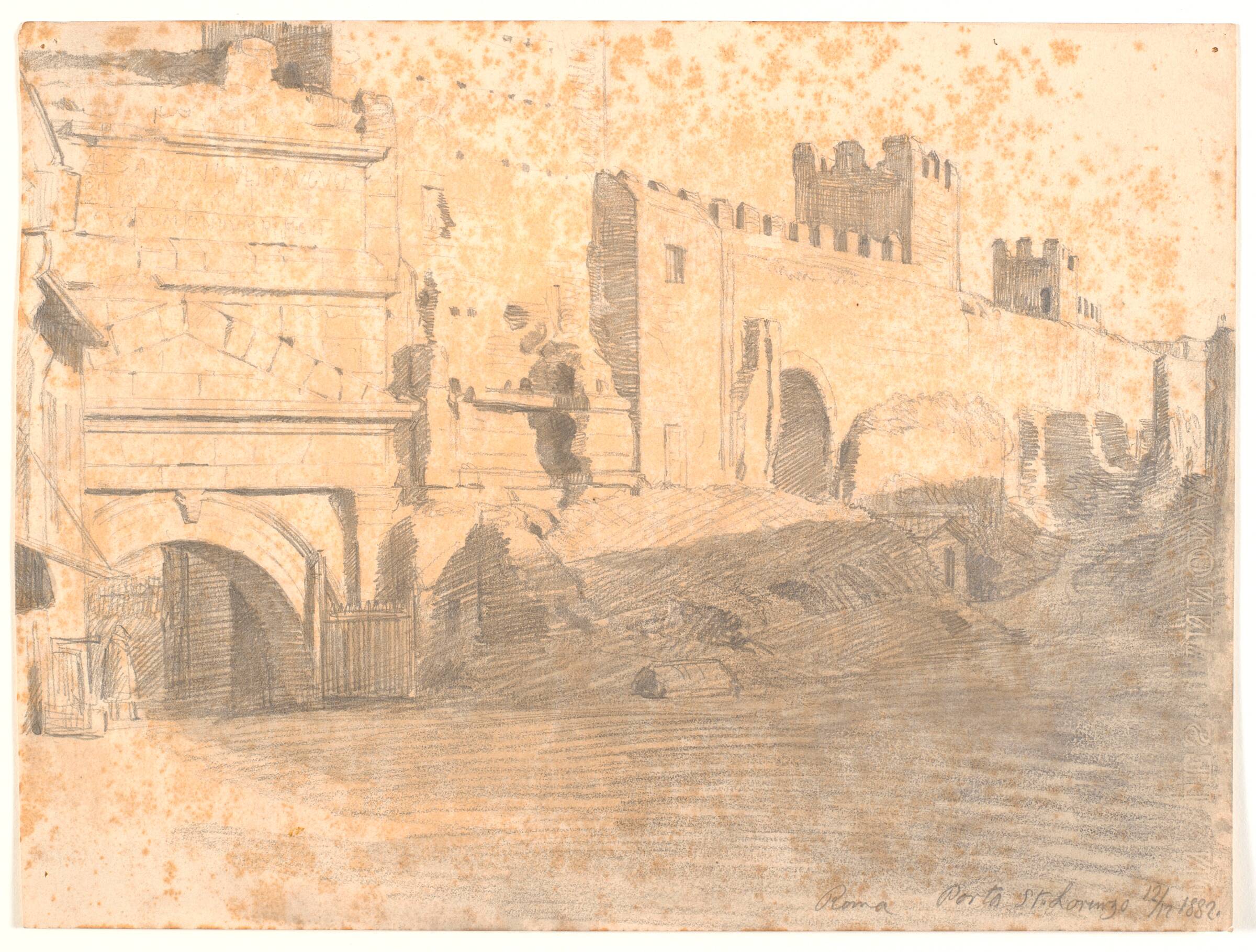Porta San Lorenzo, Joakim Skovgaard, 1882