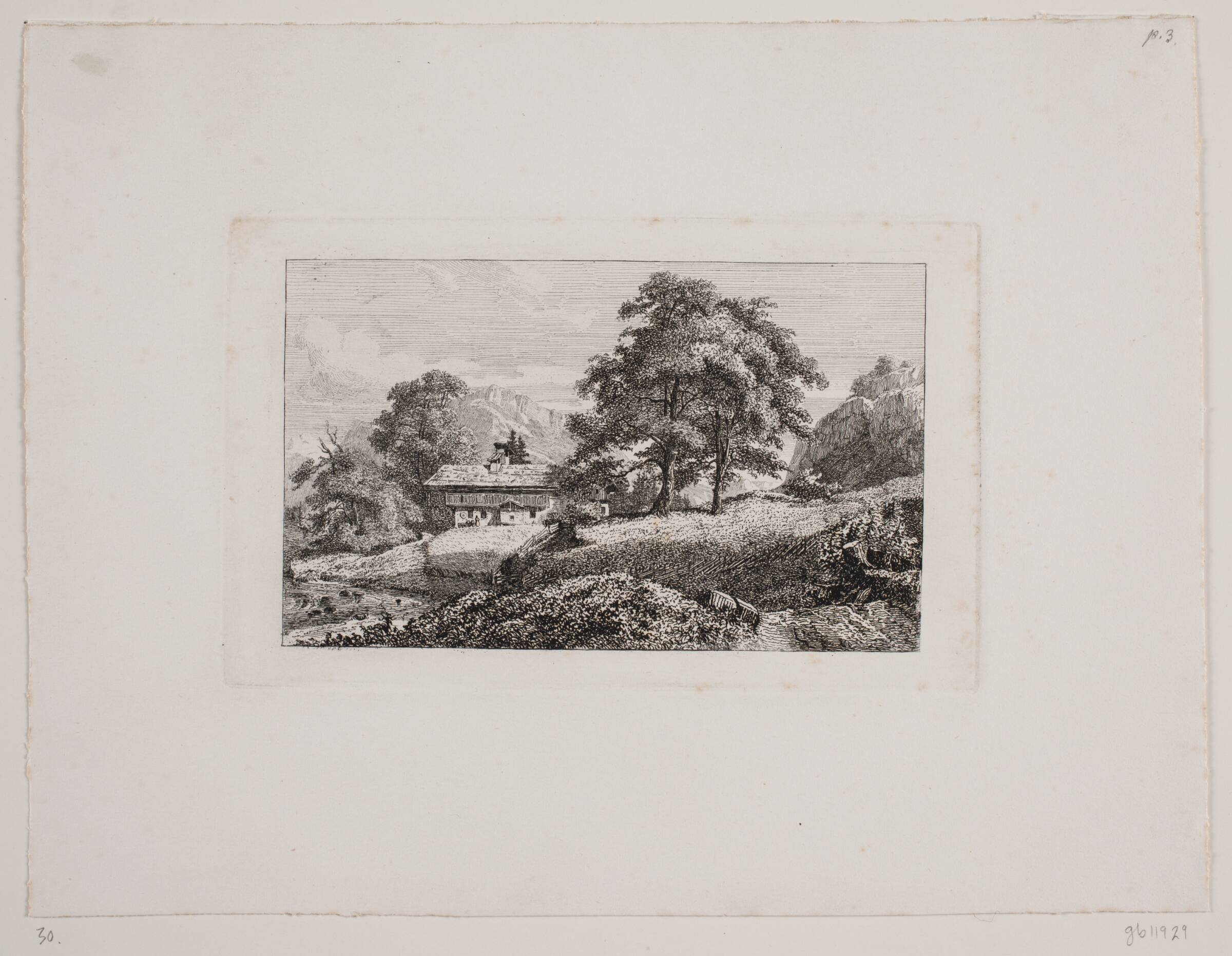 Parti ved Berchtesgaden, Hermann Carmiencke, 1810-1867