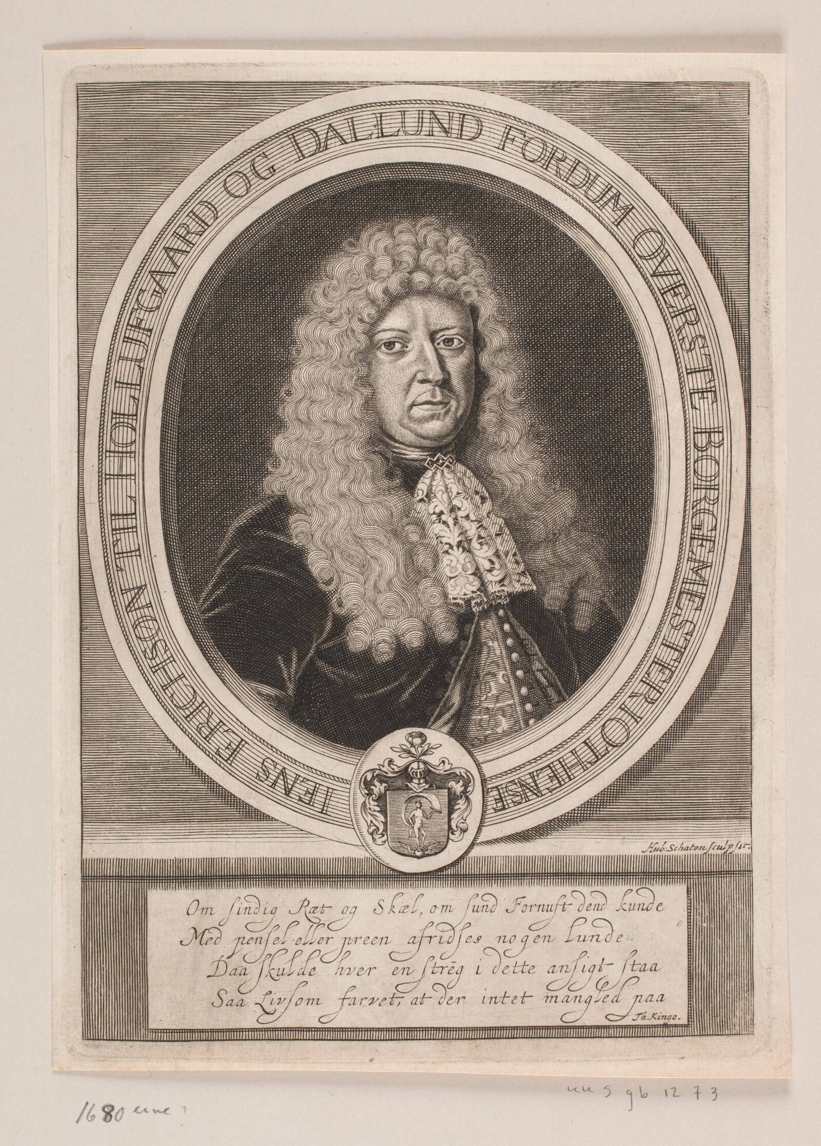 Borgmester Jens Eriksen, Hubert Schaten, 1680-1689