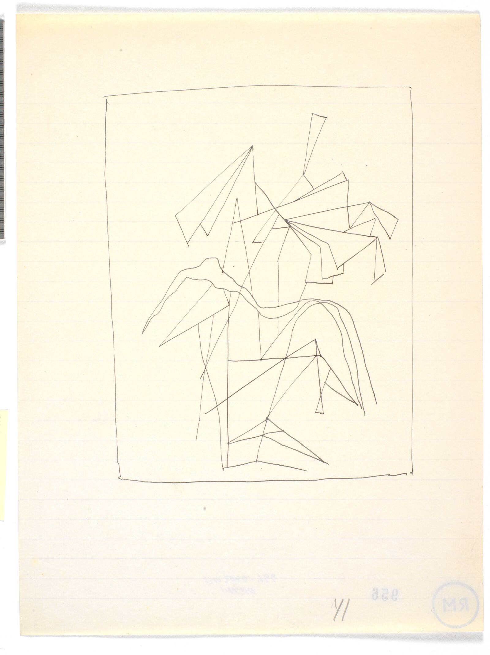 Geometrisk-botanisk figur, Richard Mortensen, 1940-1942