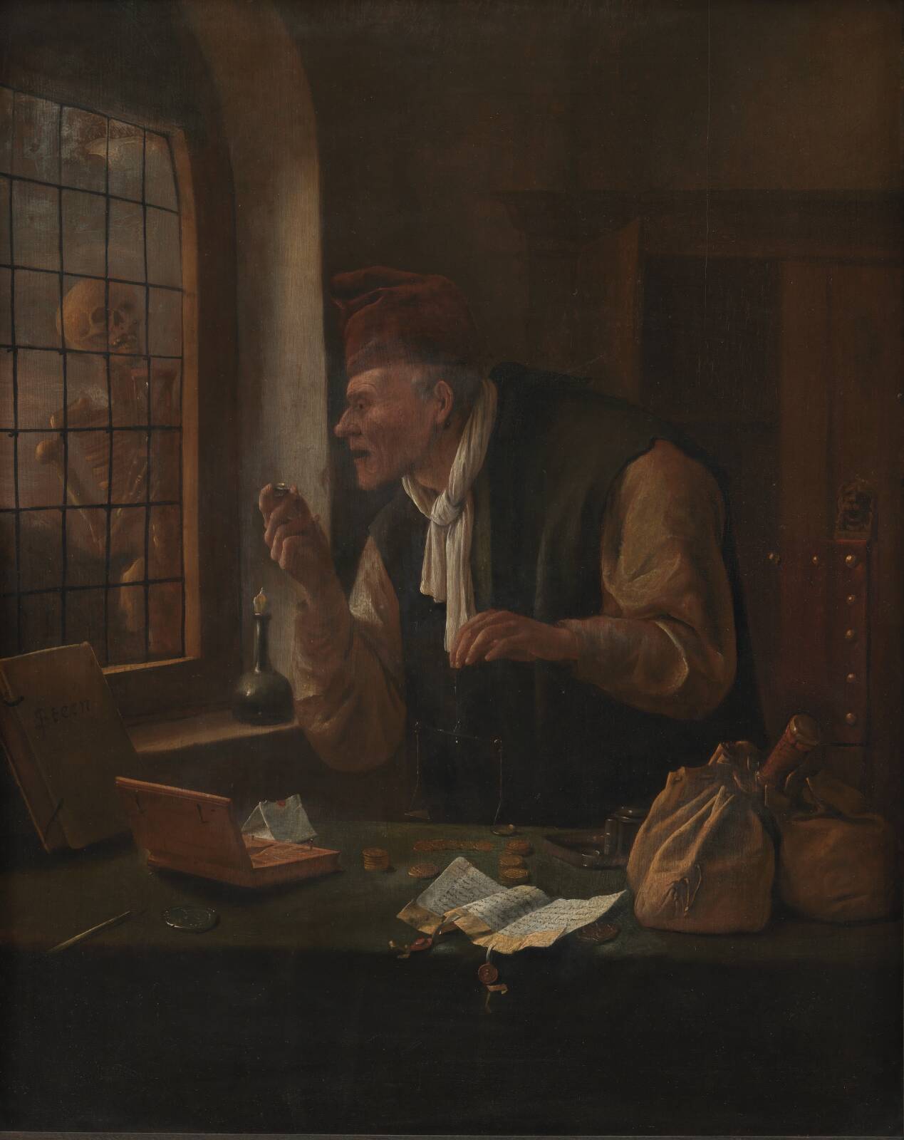 The Miser, by Jan Steen, 1641-1679
