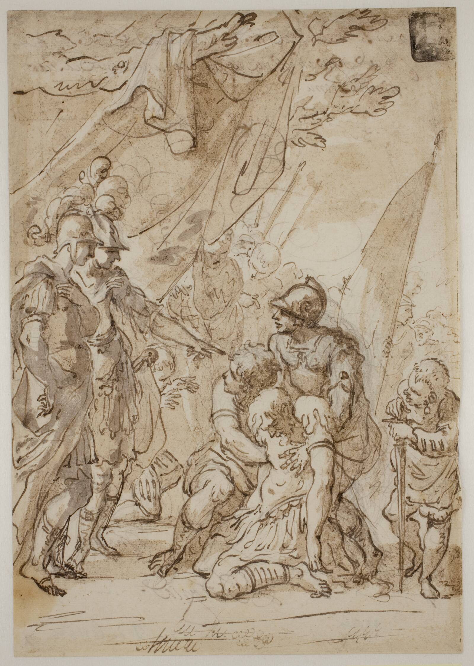 Alexander med Darius' krop(?), Ubekendt, 1660-1740