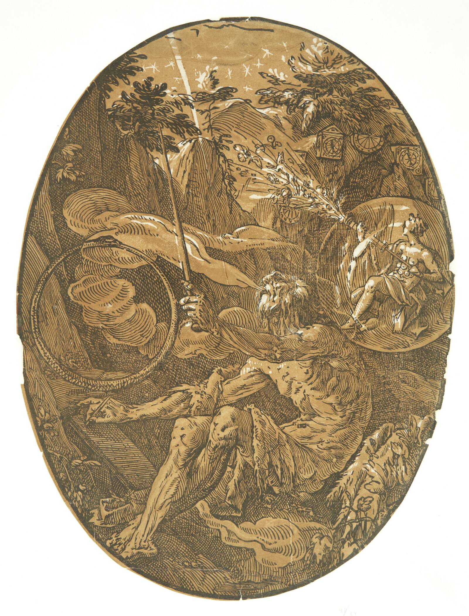 Evighedens grotte (Troldmanden), Hendrick Goltzius, 1592-1595