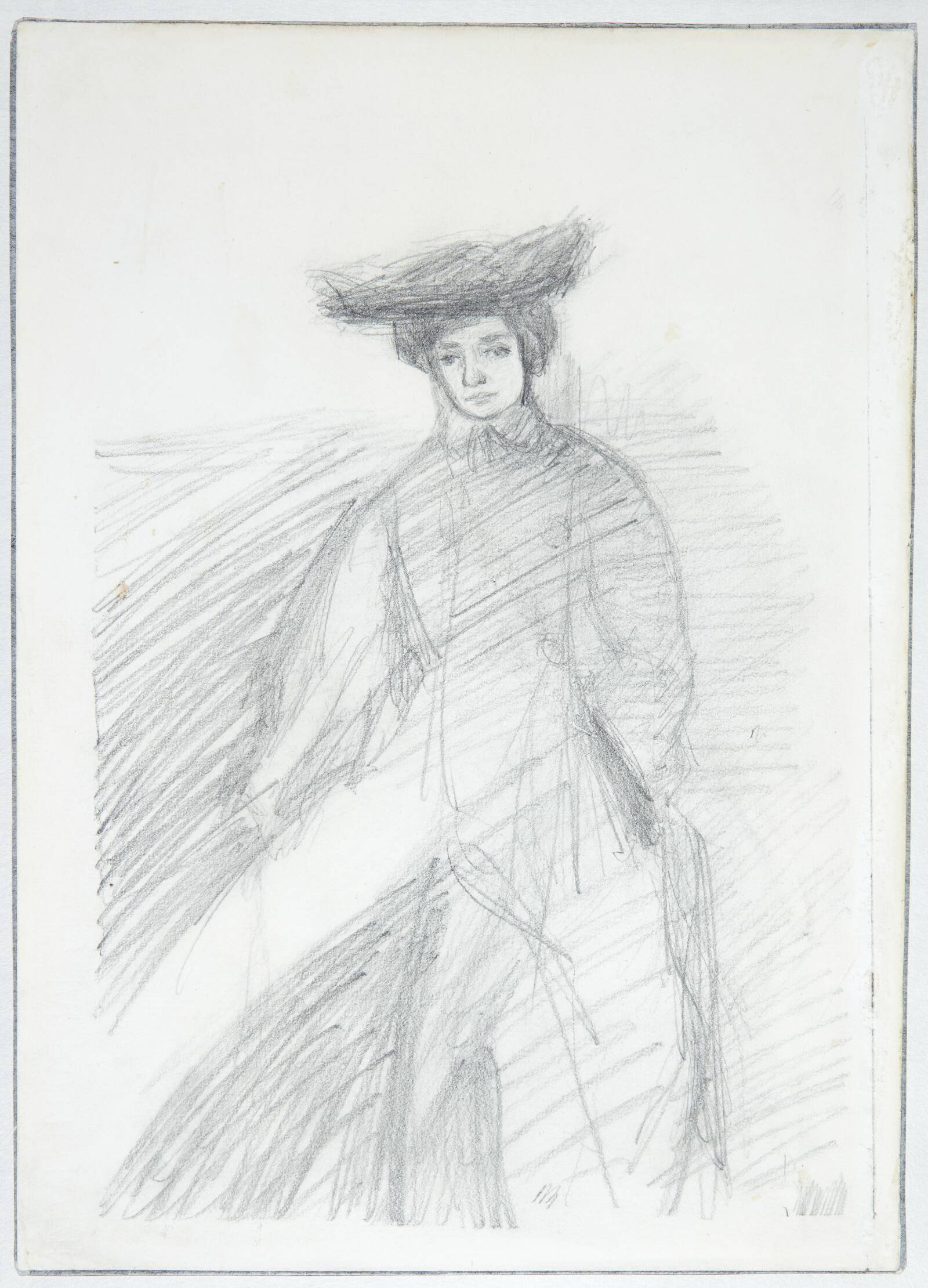 Stående kvinde, Gertrud Klamke, Albert Gottschalk, 1866-1906
