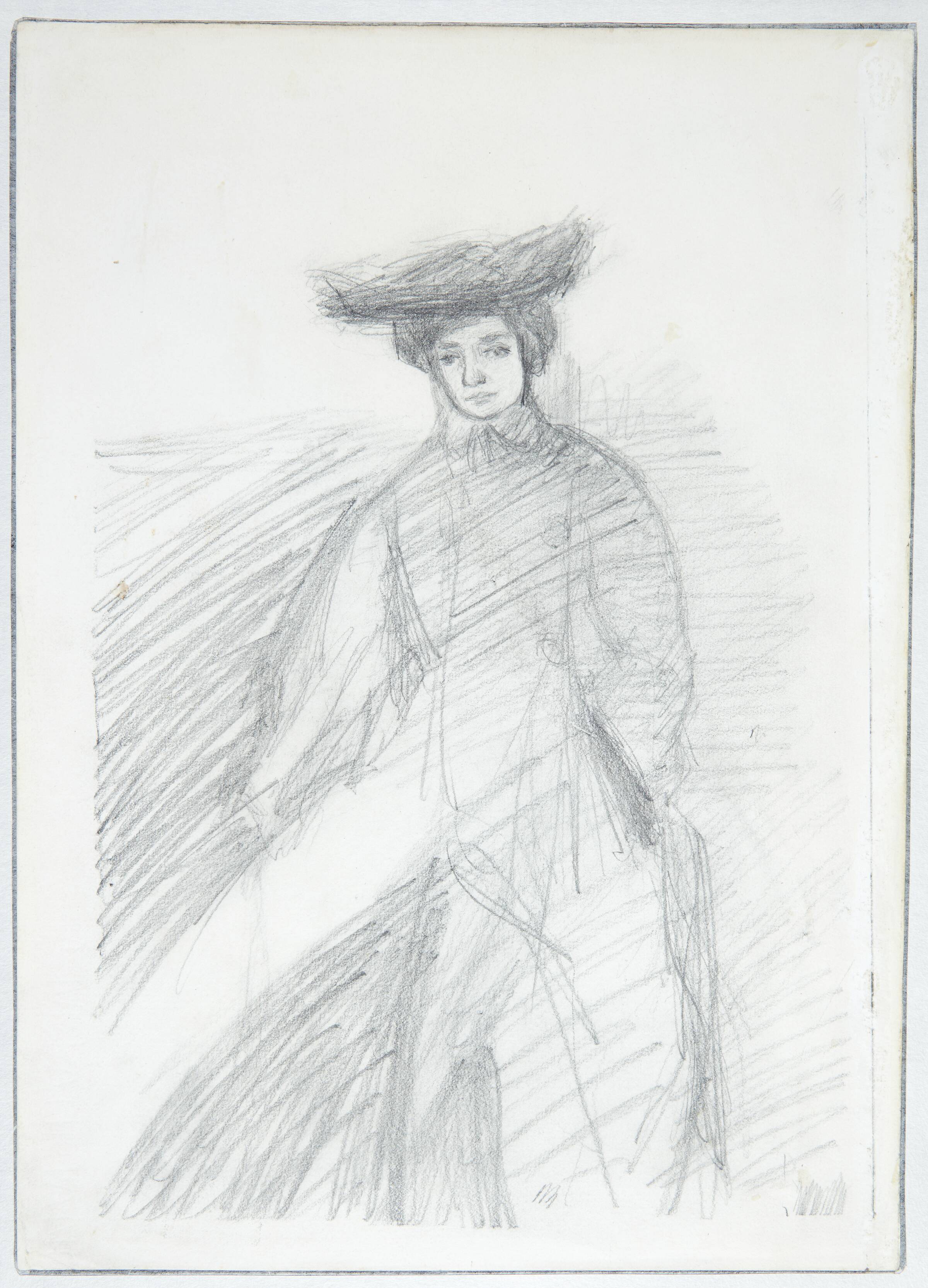Stående kvinde, Gertrud Klamke, Albert Gottschalk, 1866-1906