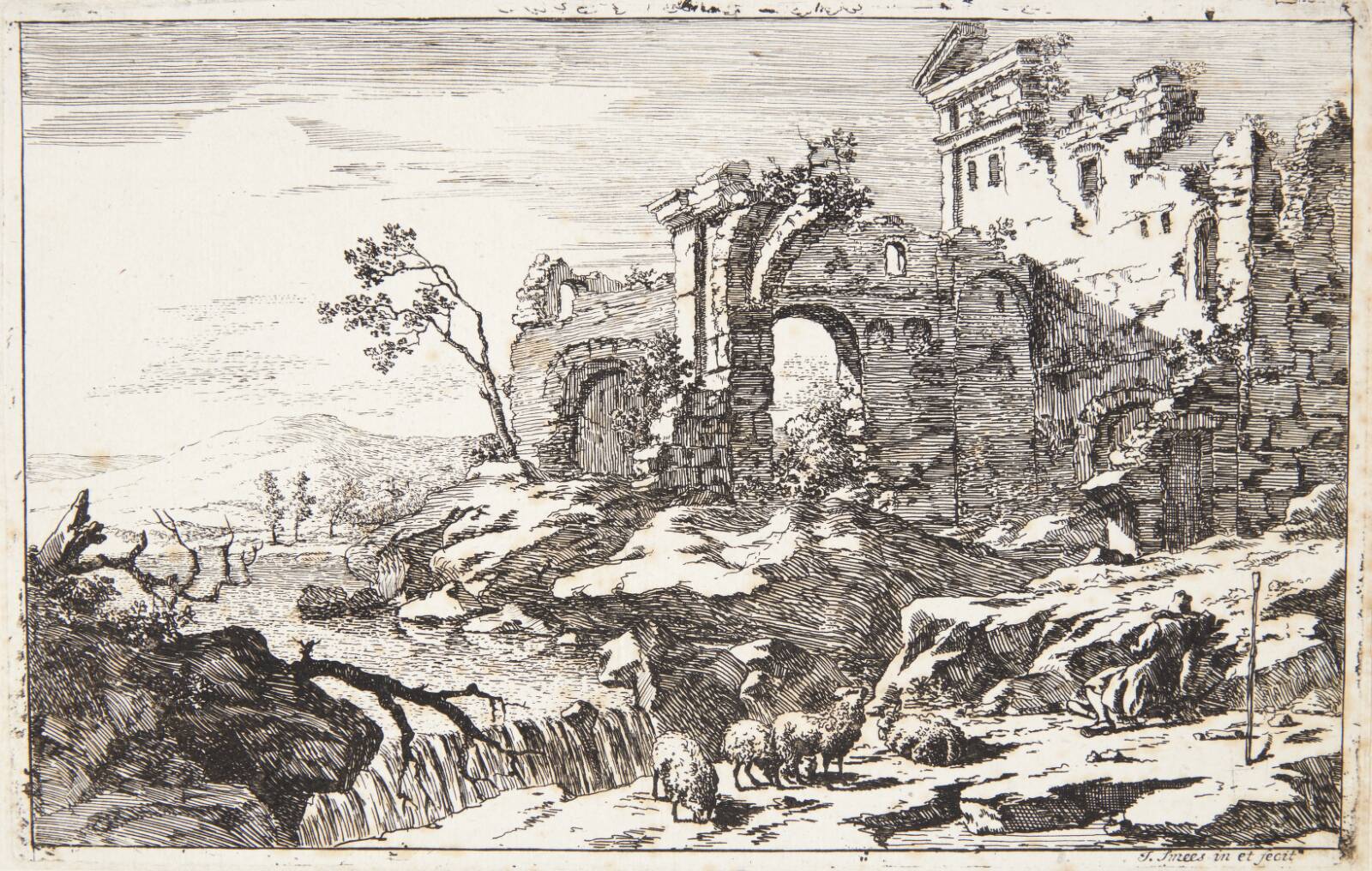 Sovende hyrde, Jan Smees, 1670-1728