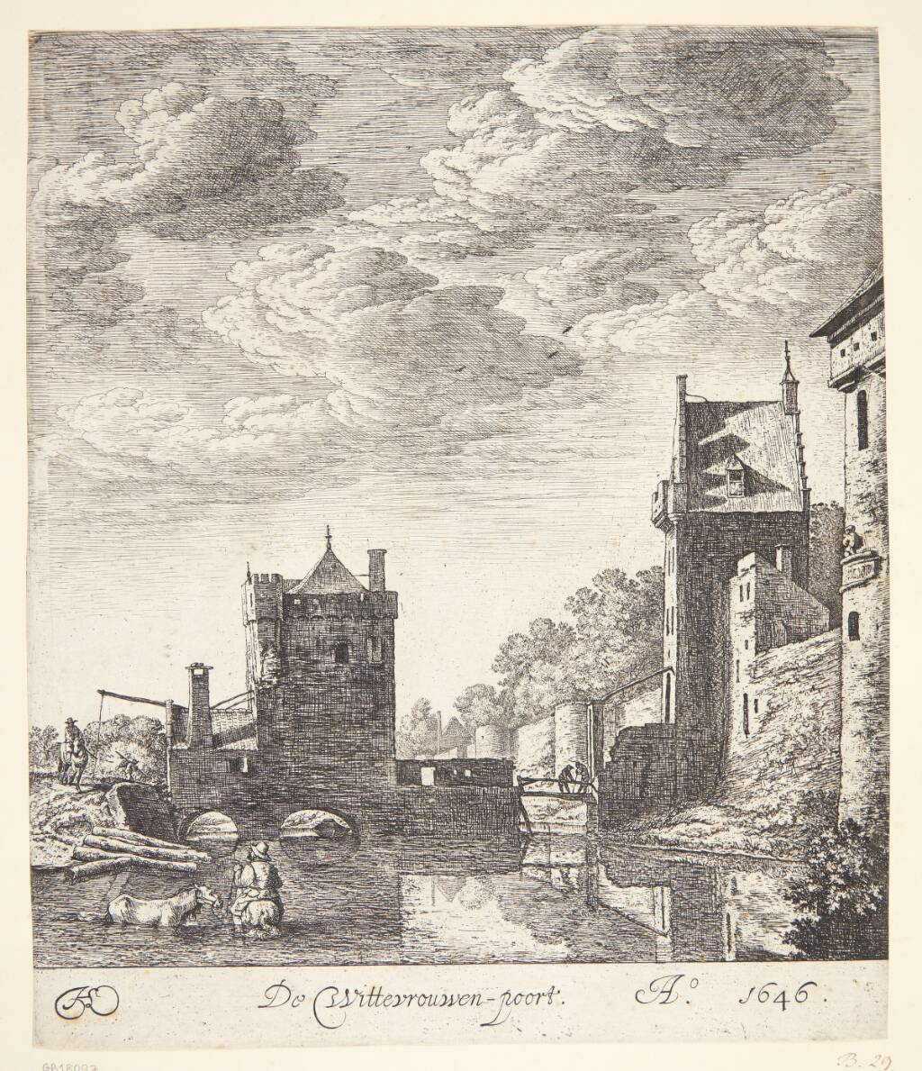 Wittevrouwenpoort, Utrecht, Herman Saftleven, 1646