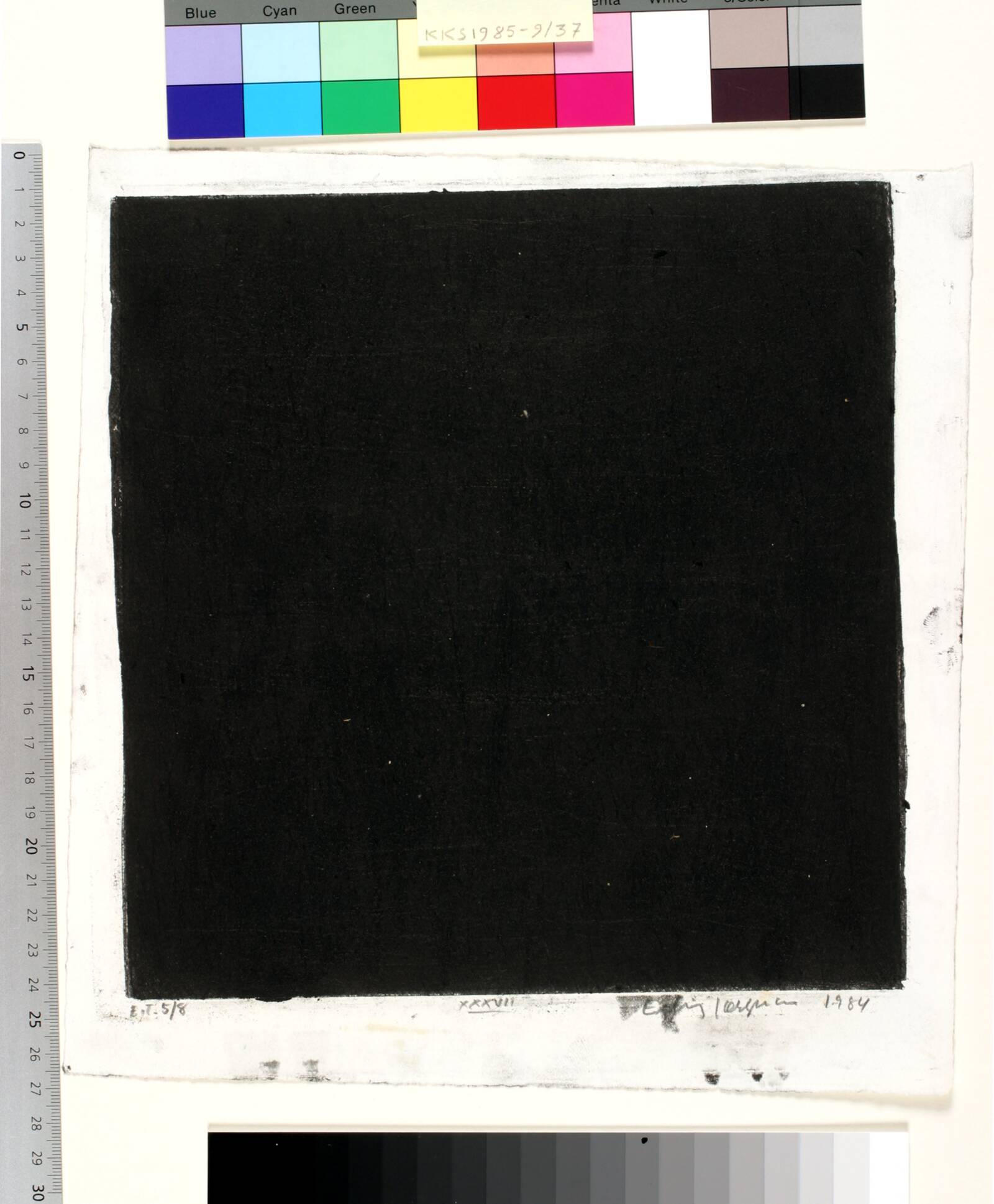 Dagbogsblad XXXVII, Erling Jørgensen, 1984