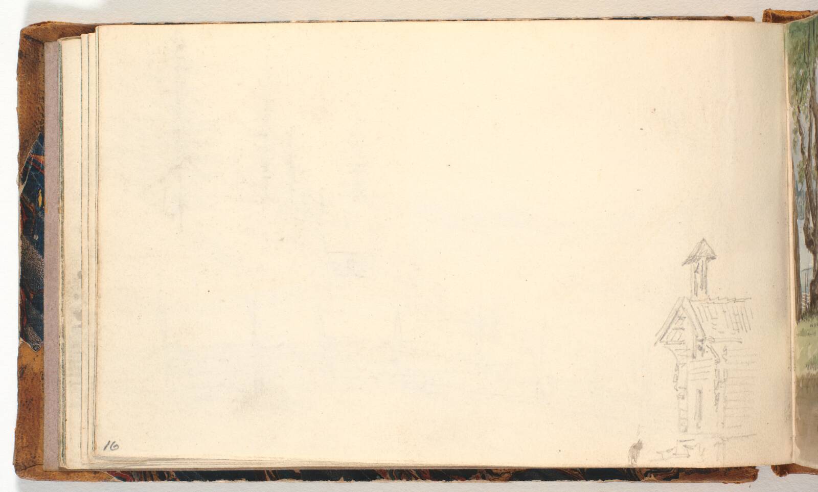 Rids af et træhus, Martinus Rørbye, 1832