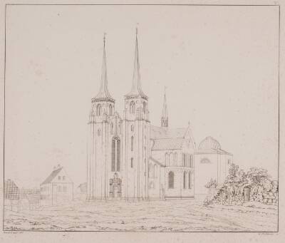 Roskilde Domkirke set fra sydvest