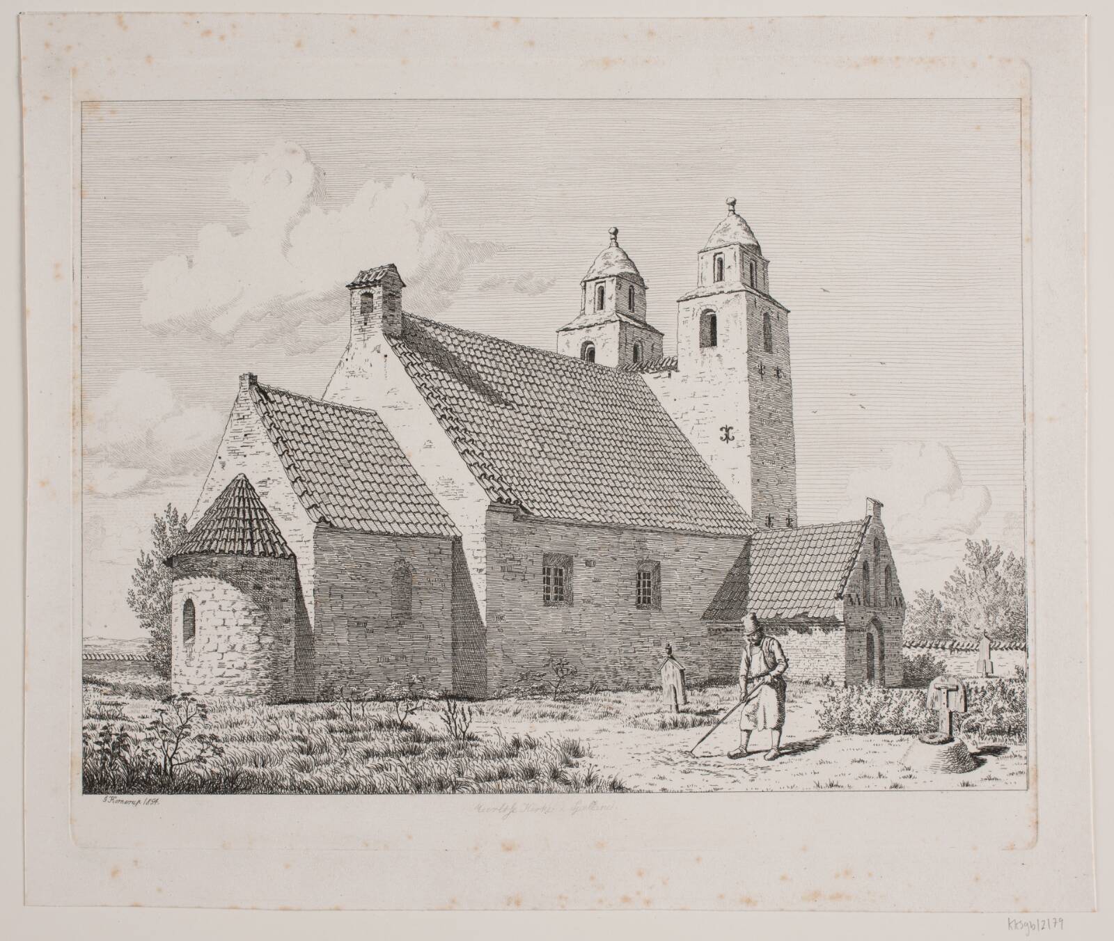 Merløse kirke, Jacob Kornerup, 1854