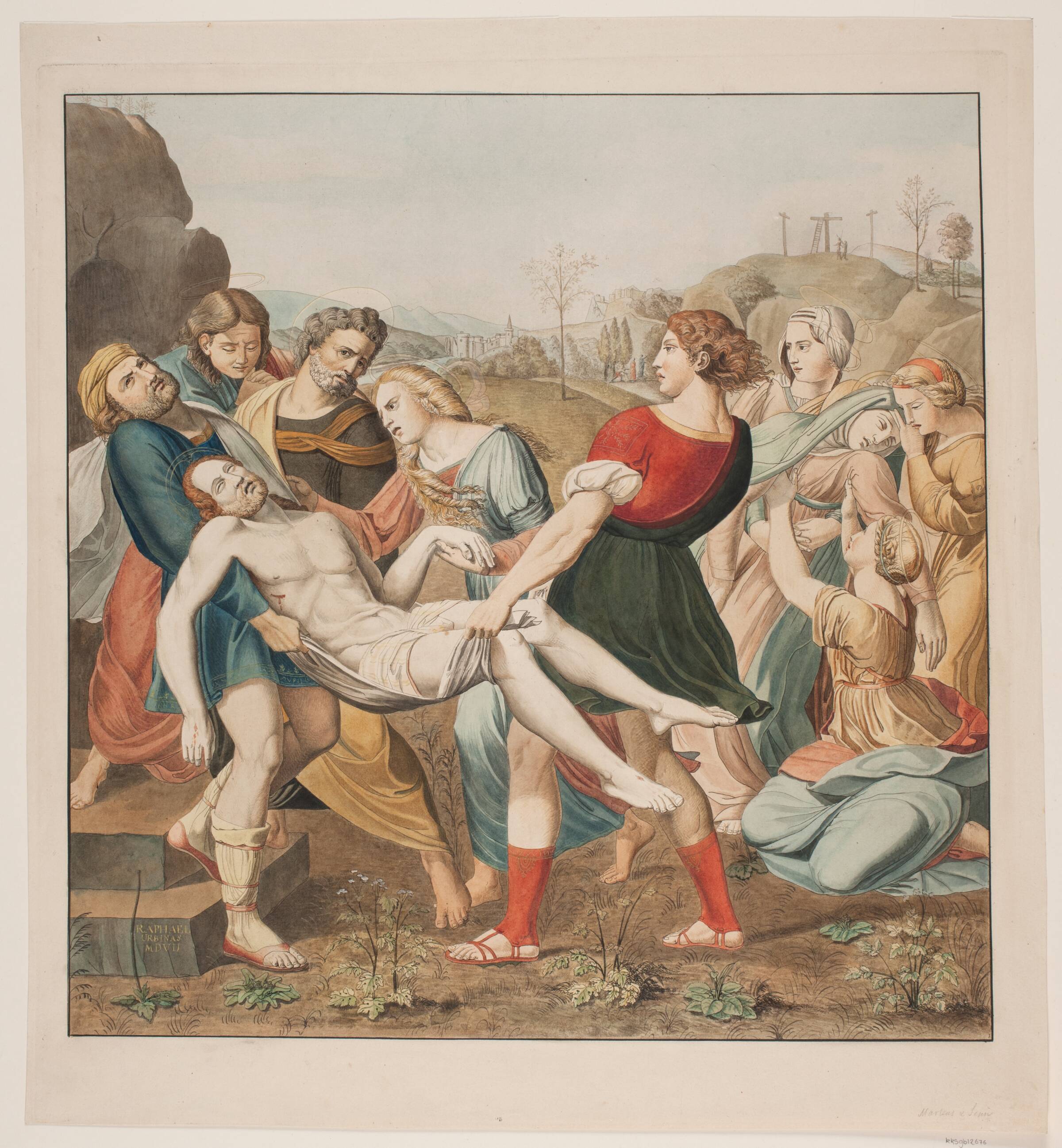 Rafael: Kristi gravlæggelse, Johannes Senn, 1815-1819