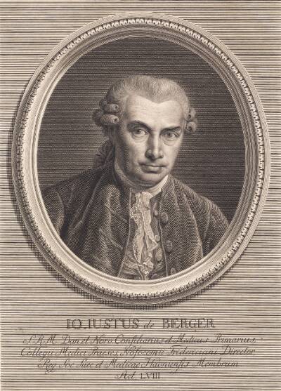 Portræt af læge Johan von Berger
