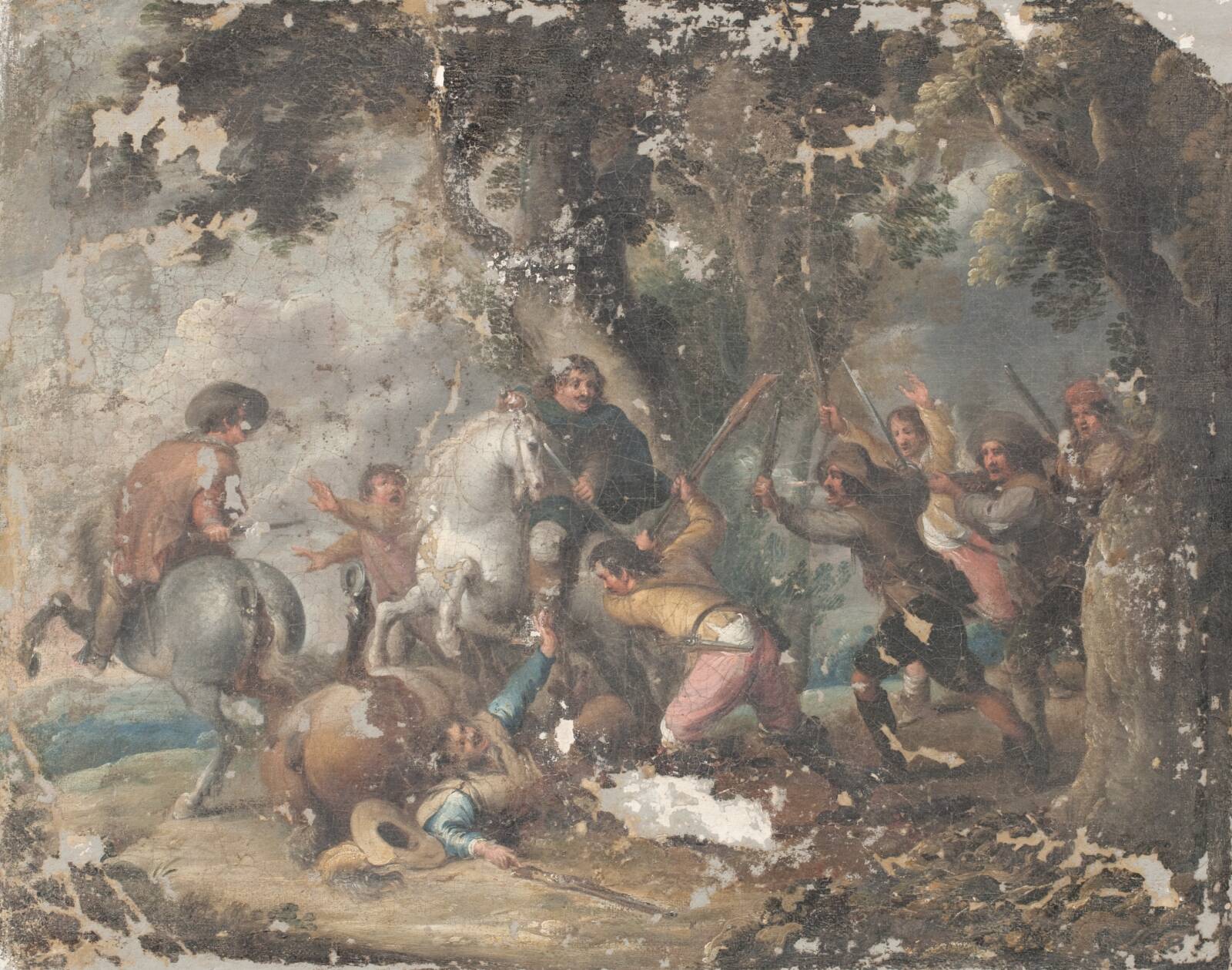 Røverisk overfald, Jacques Courtois, 1636-1675