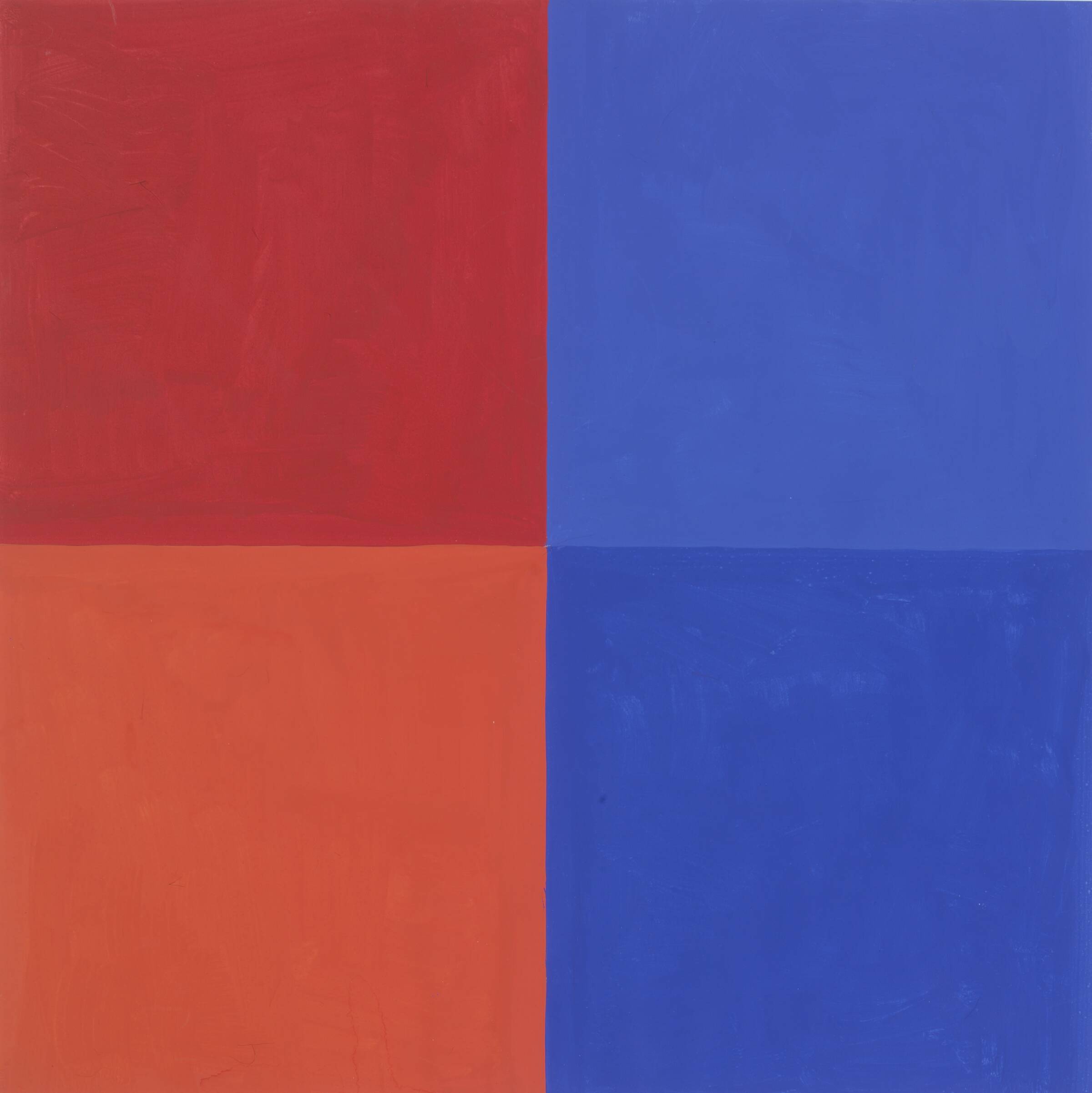 Rød-blå kvadratserie II, Albert Mertz, 1967-1969
