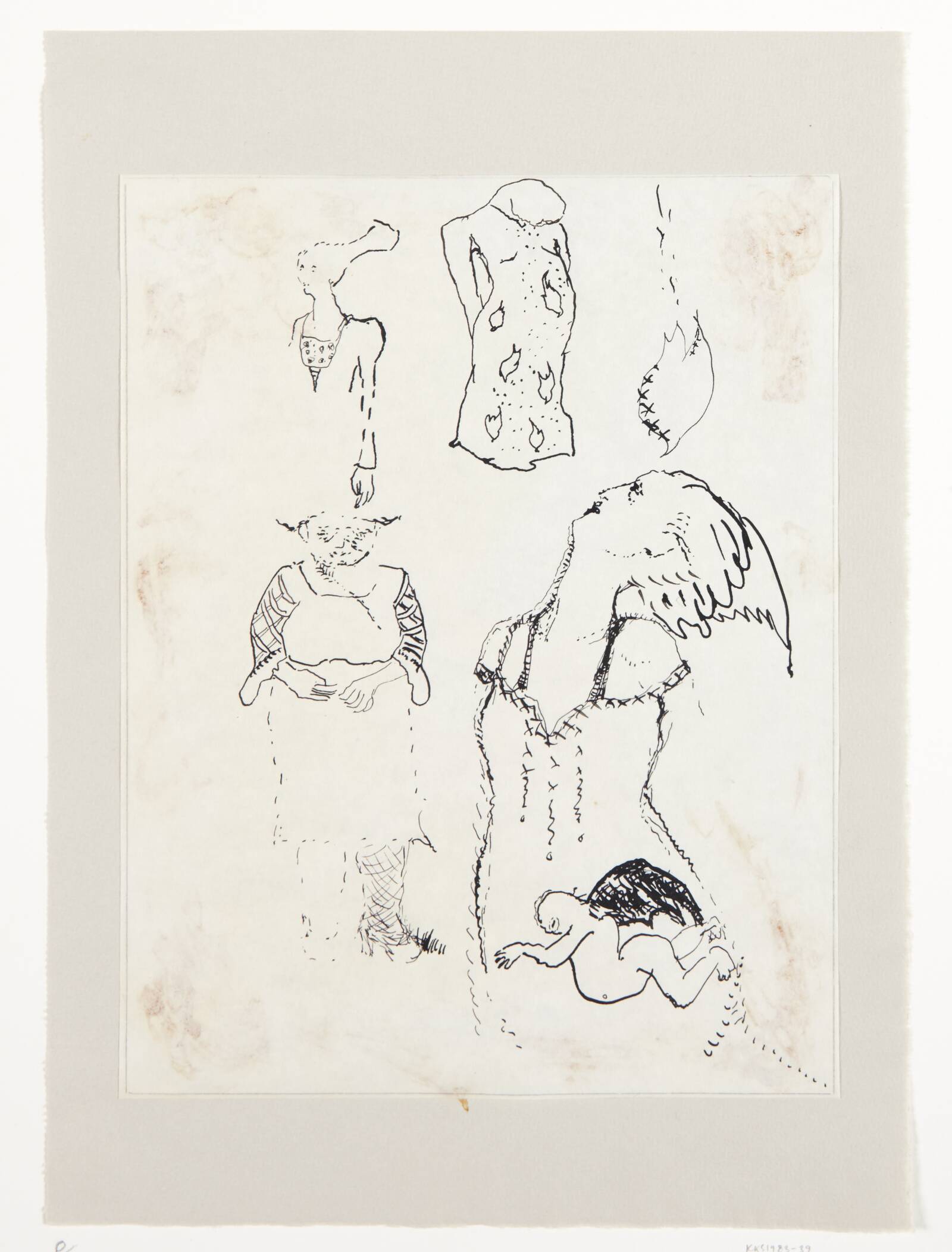Tegning, Jytte Rex, 1978