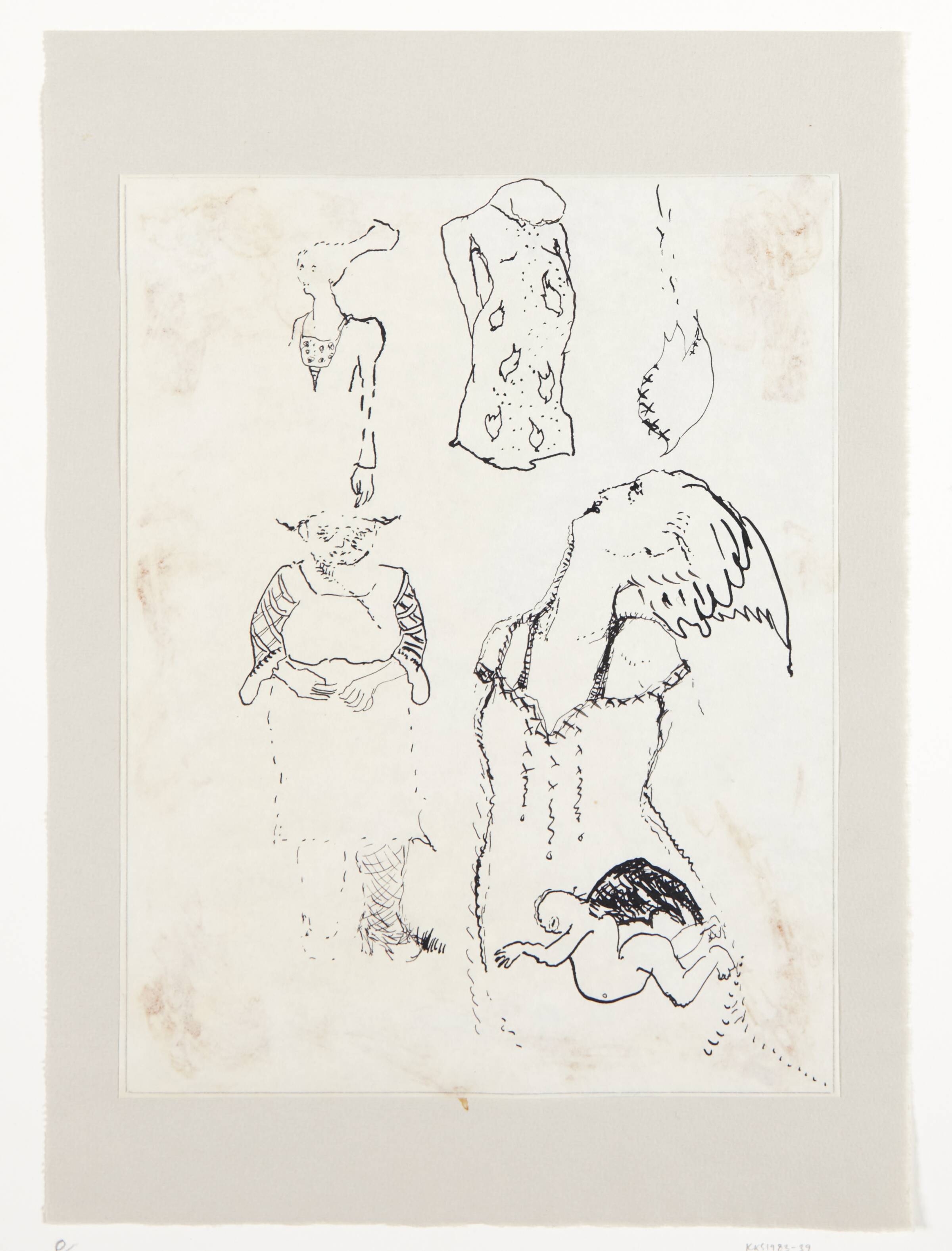 Tegning, Jytte Rex, 1978
