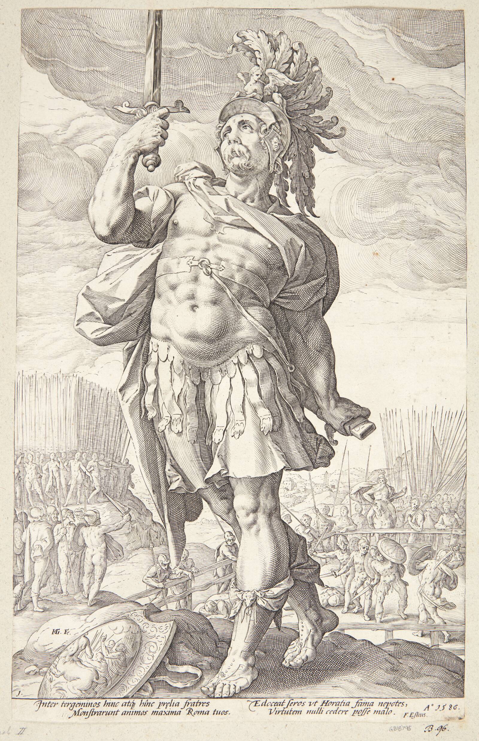 Publius Horatius, Hendrick Goltzius, 1586