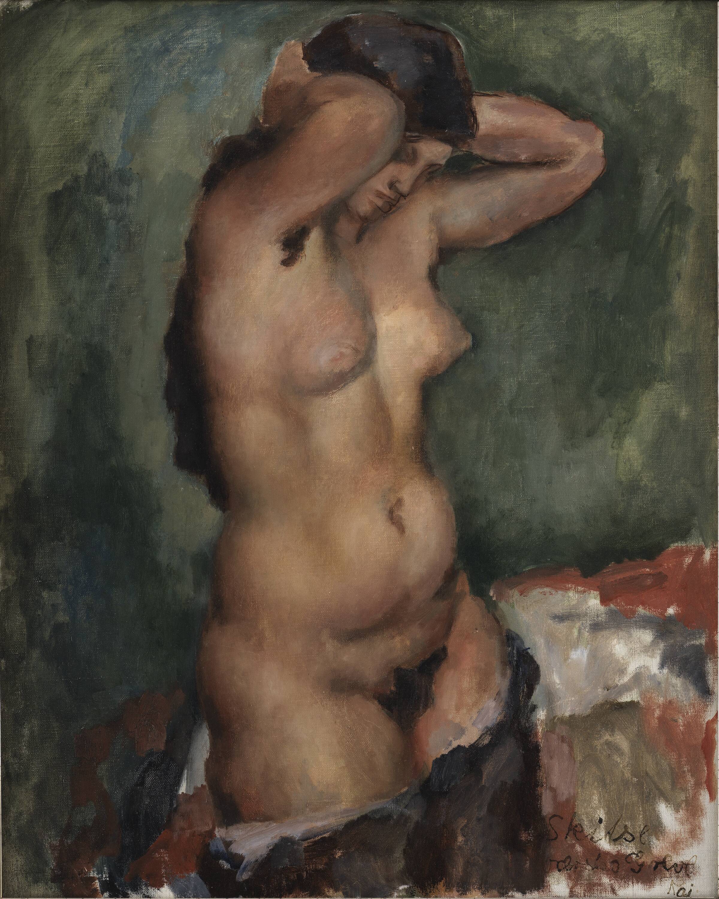 Stående nøgen kvinde, Kai Nielsen, 1924