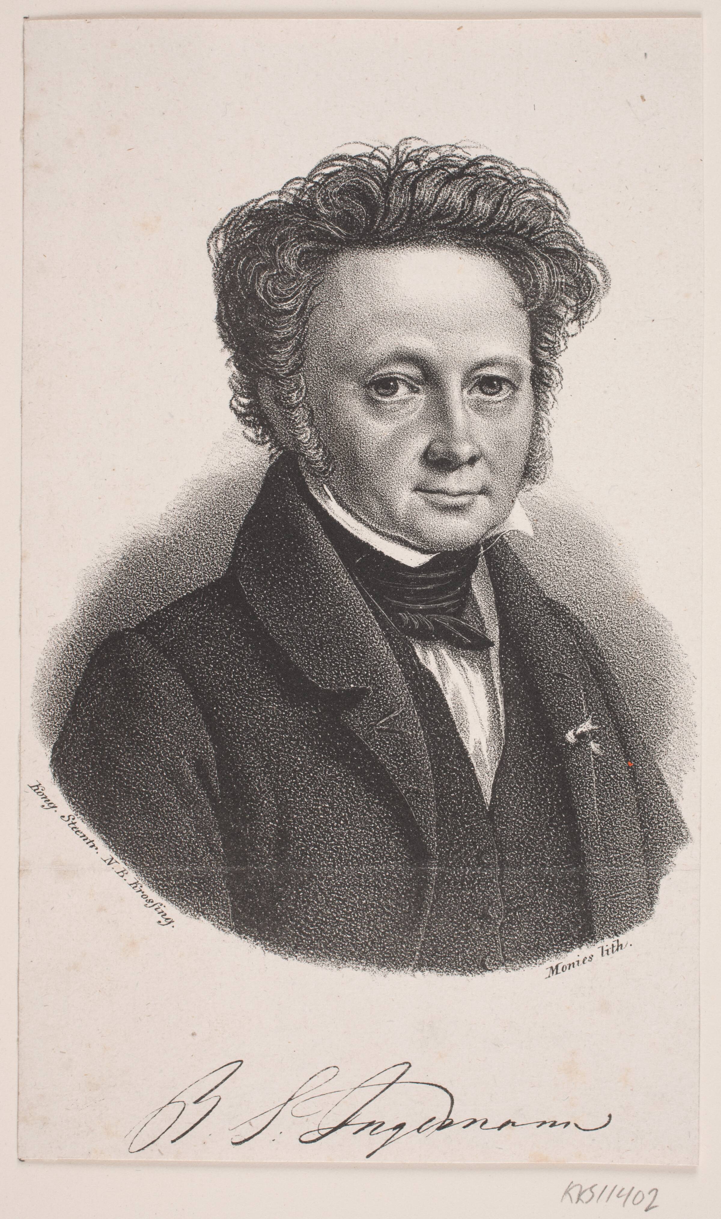 B. S. Ingemann, David Monies, 1834