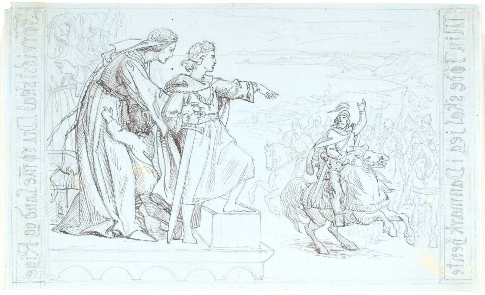Erik Menveds løfte, Lorenz Frølich, 1852
