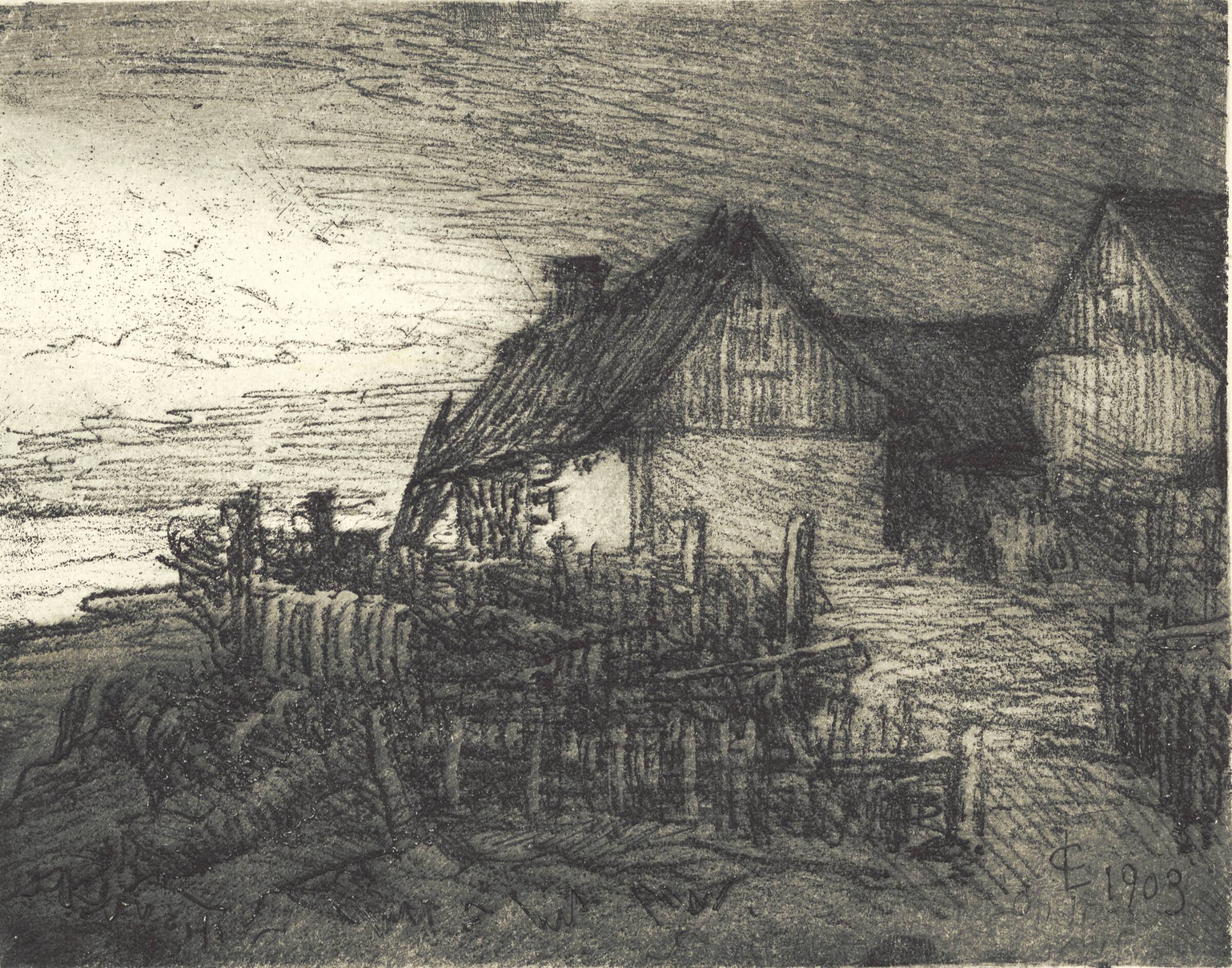 Huse i Tisvilde, Carl Locher, 1903