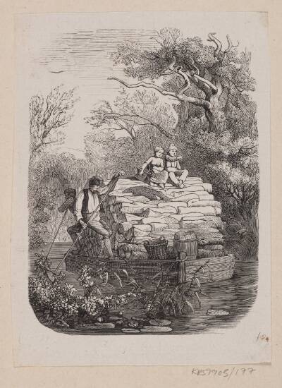 Illustration til "Ib og lille Christine" i H.C. Andersen, "Eventyr og Historier", Bind 2