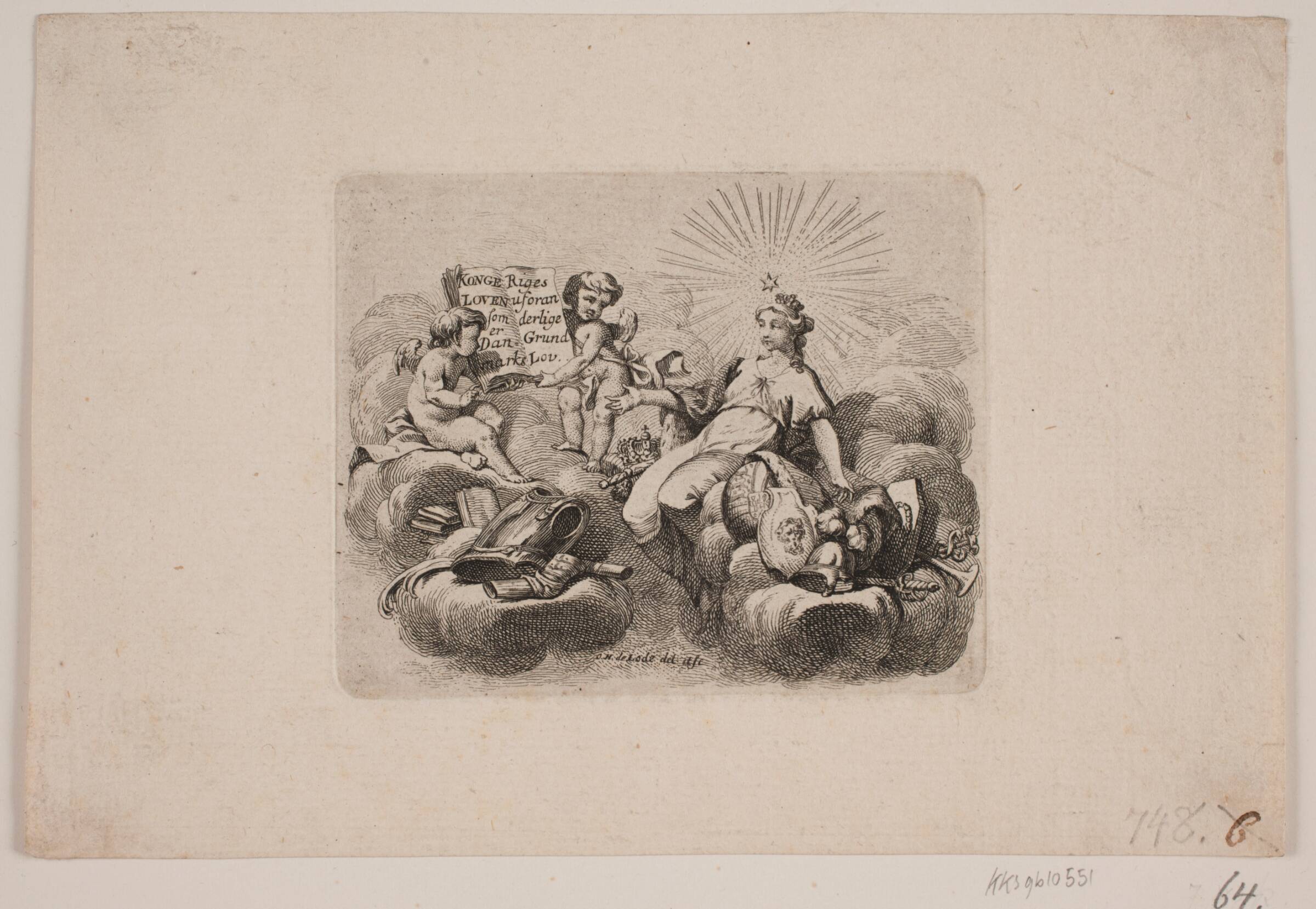 Vignet til Kongeloven, Odvardt Helmoldt de Lode, 1726-1757